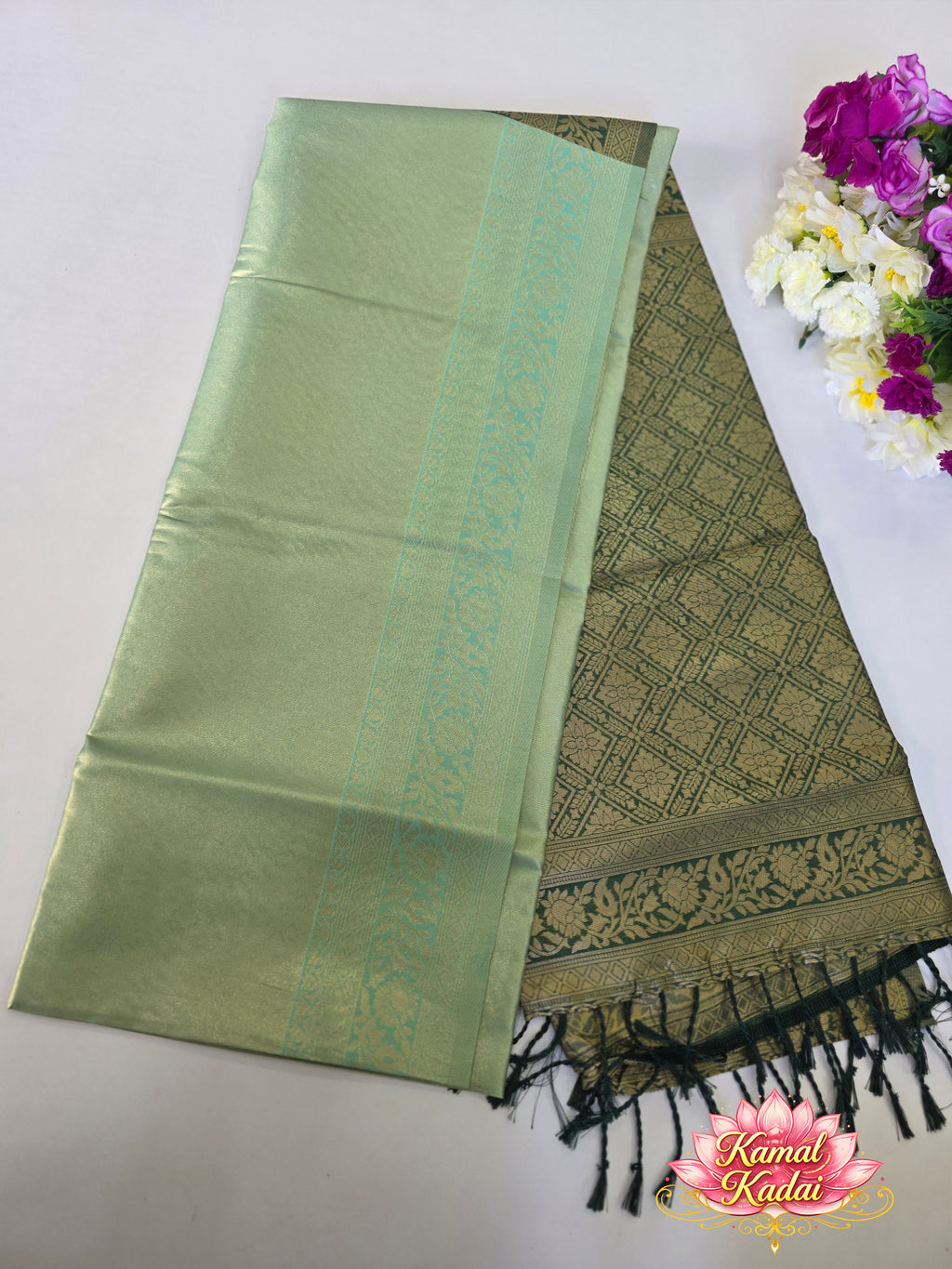 Jyothika Saree With Contrast Pallu and Blouse