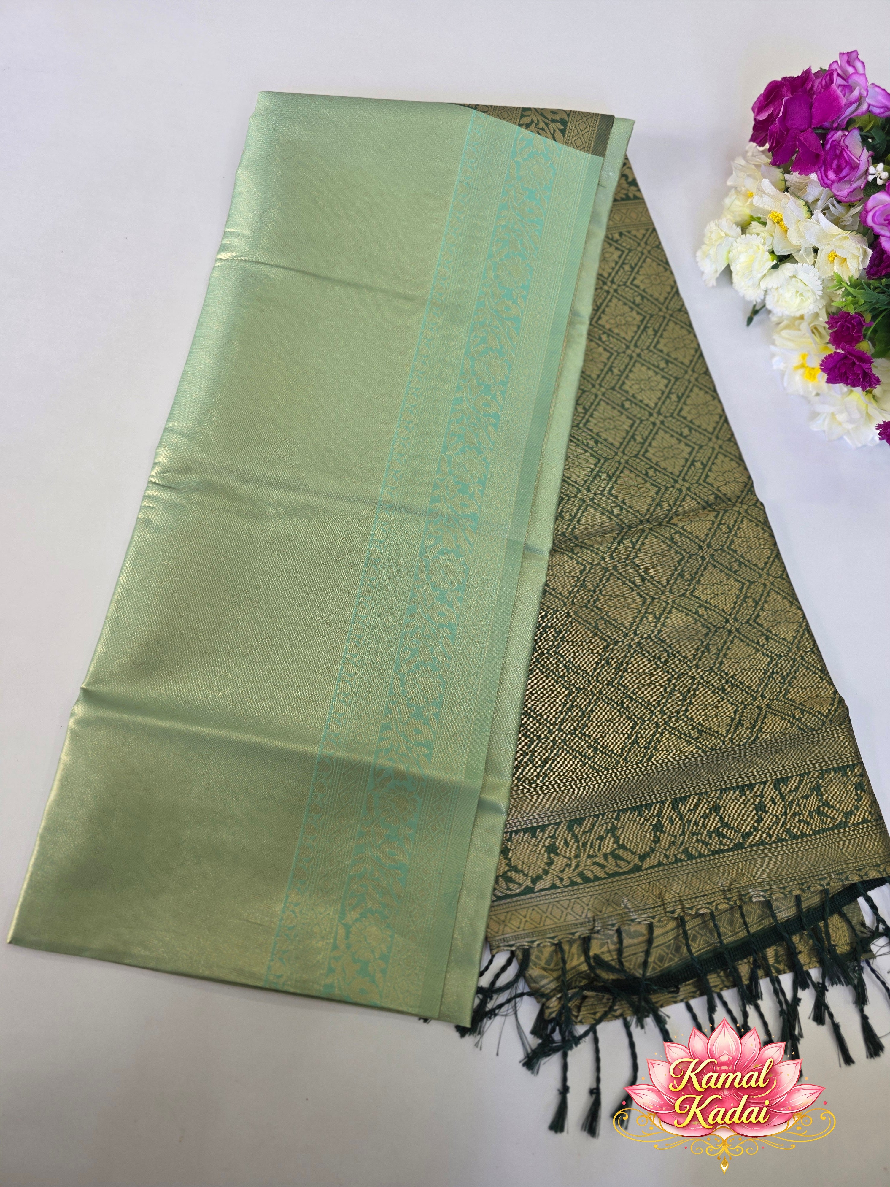 Jyothika Saree With Contrast Pallu and Blouse