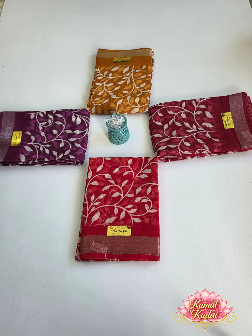 Leaf print - Cotton Saree