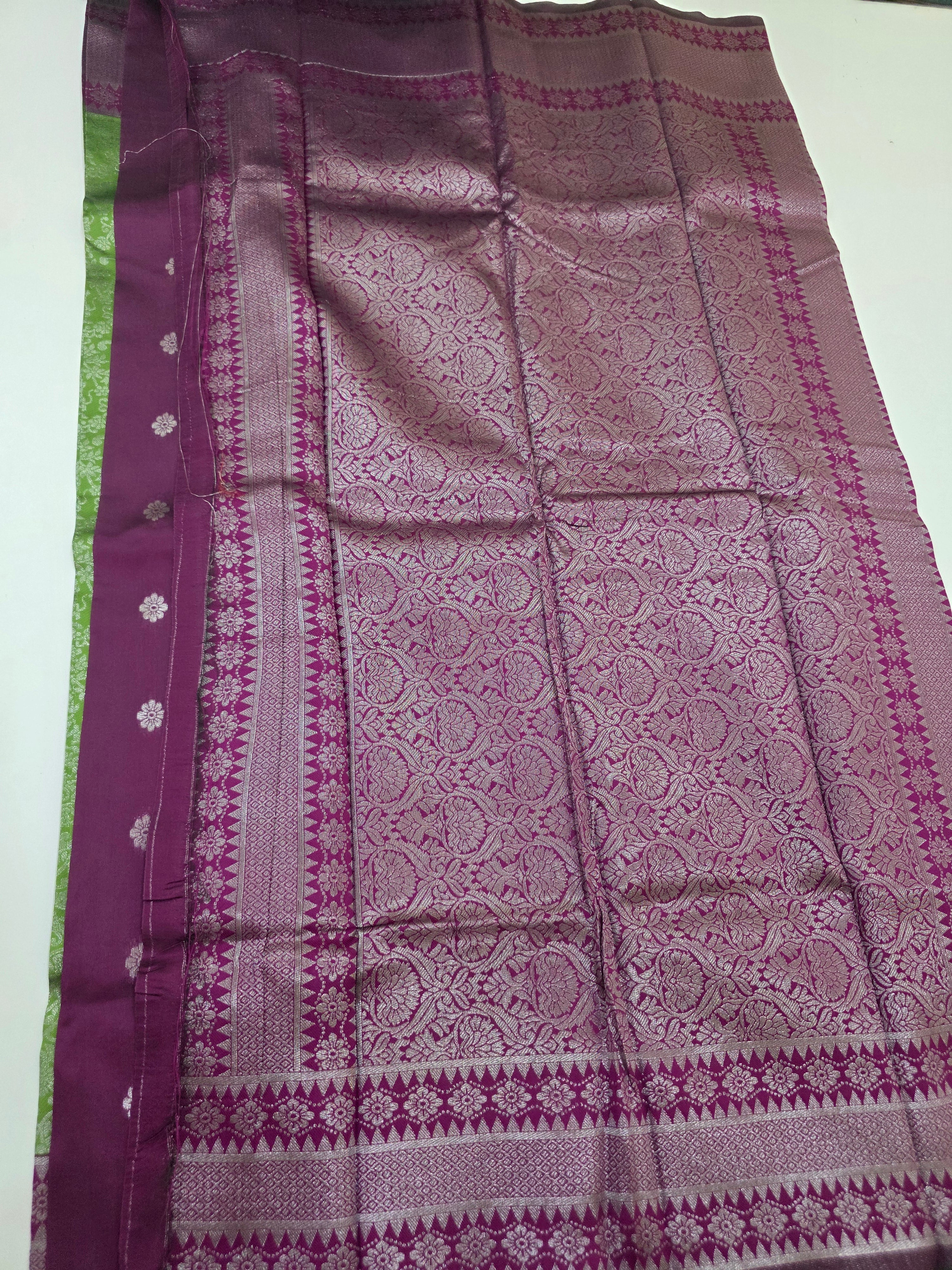 Mau Silk Saree(Retta Petta Border)