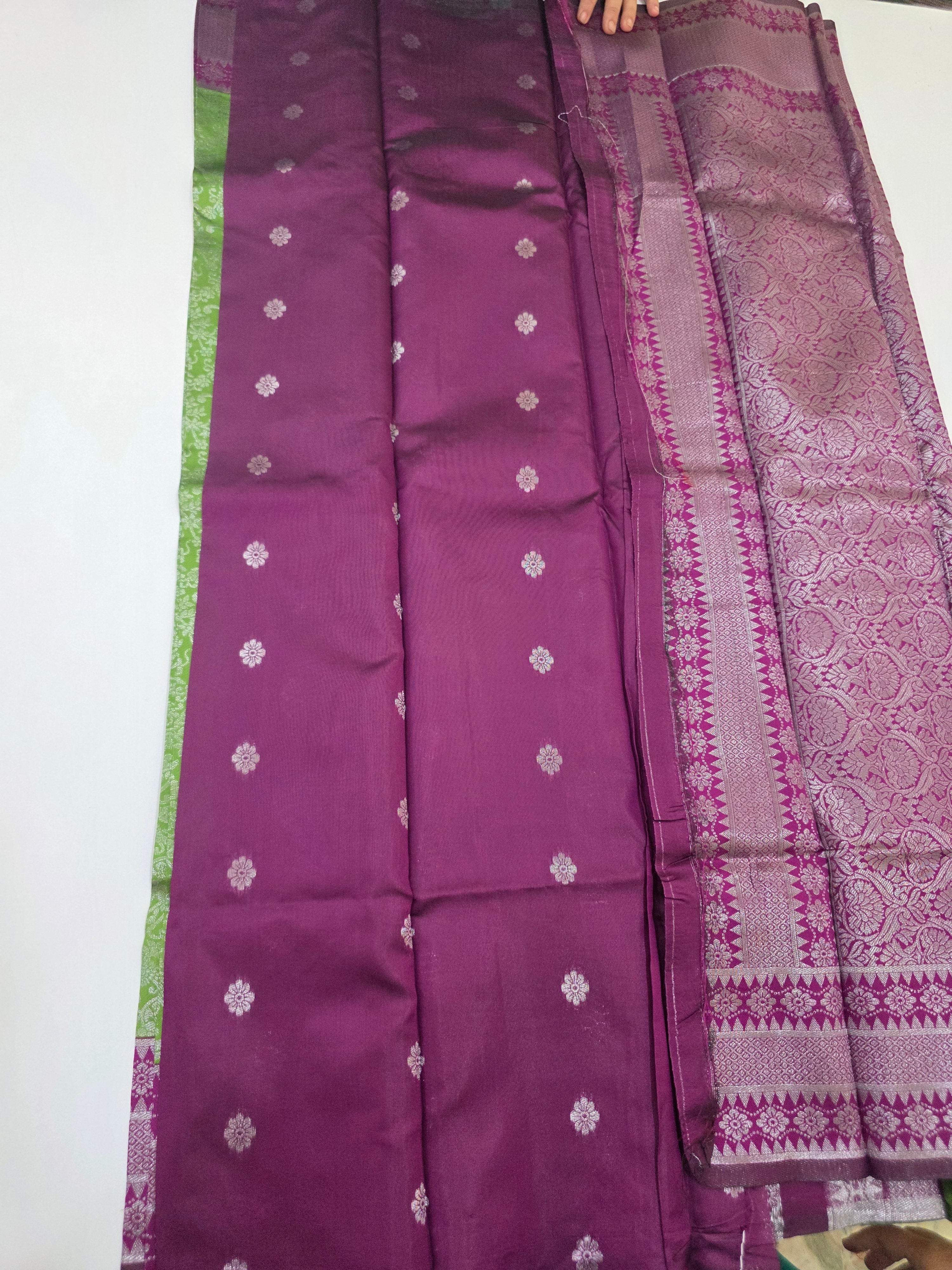 Mau Silk Saree(Retta Petta Border)