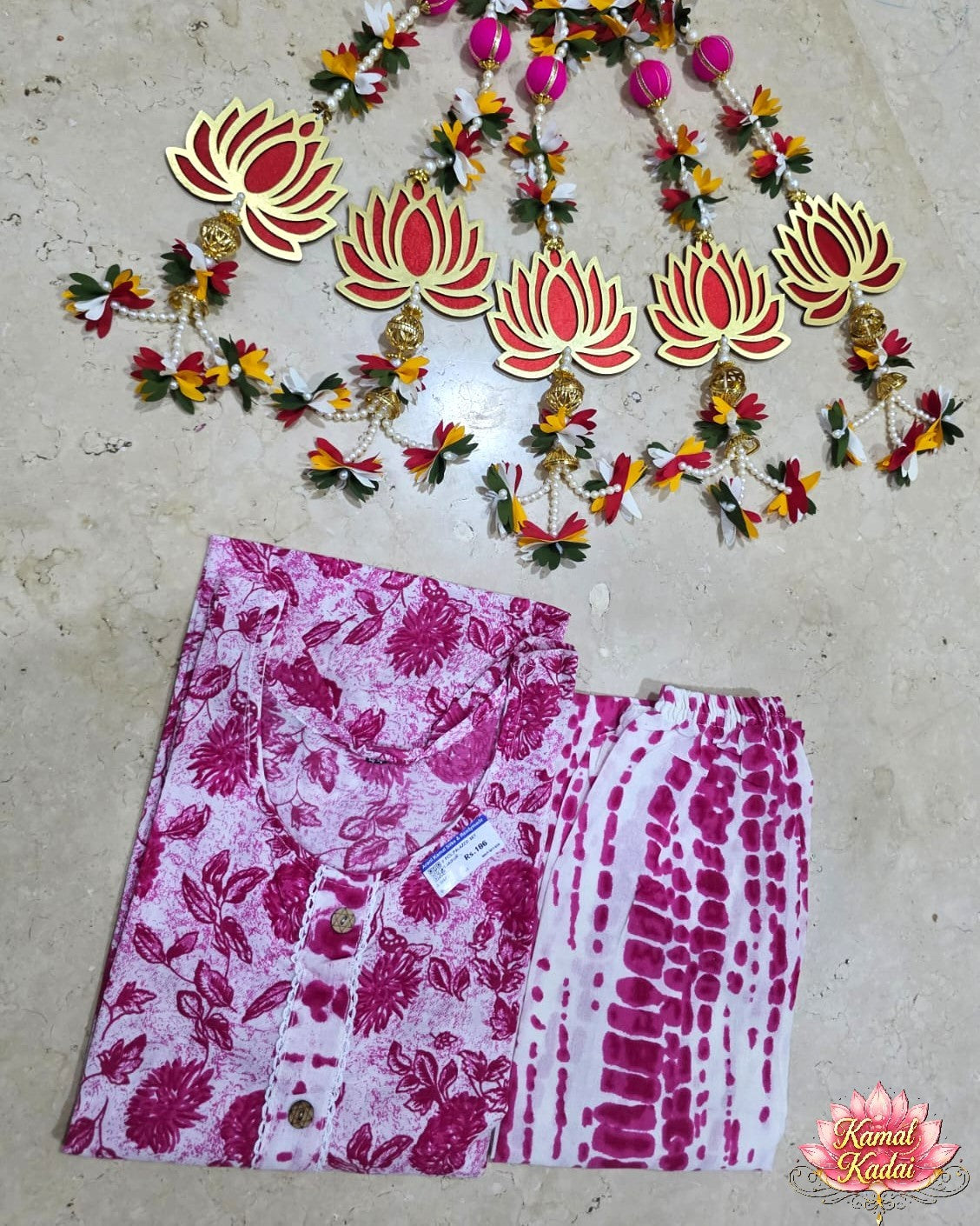 2 Pc Matching Kurti and Pants set - Restocked