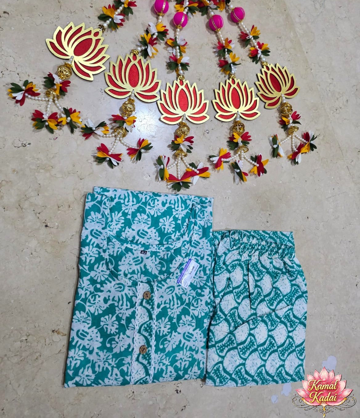 2 Pc Matching Kurti and Pants set - Restocked
