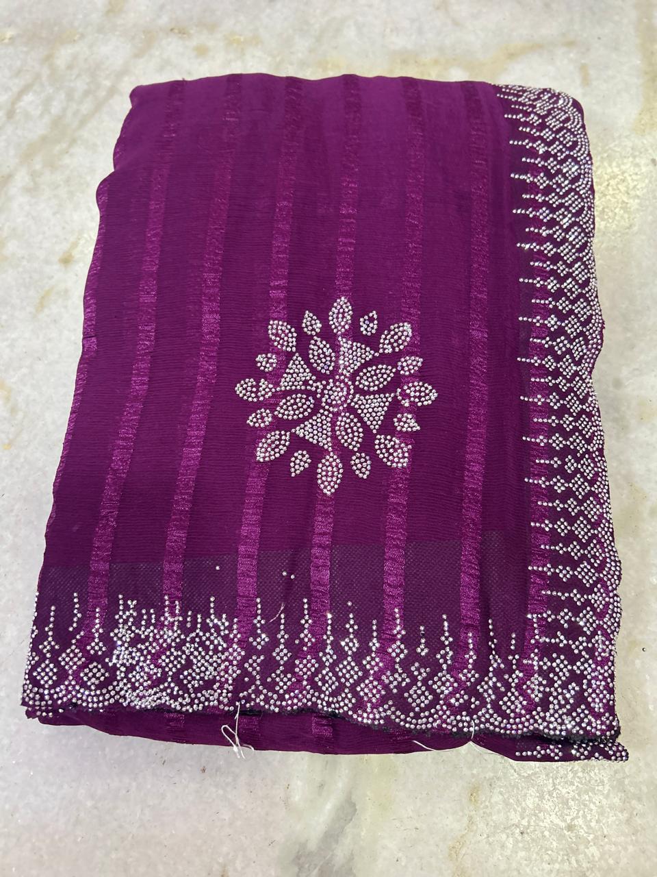 Simran stone saree
