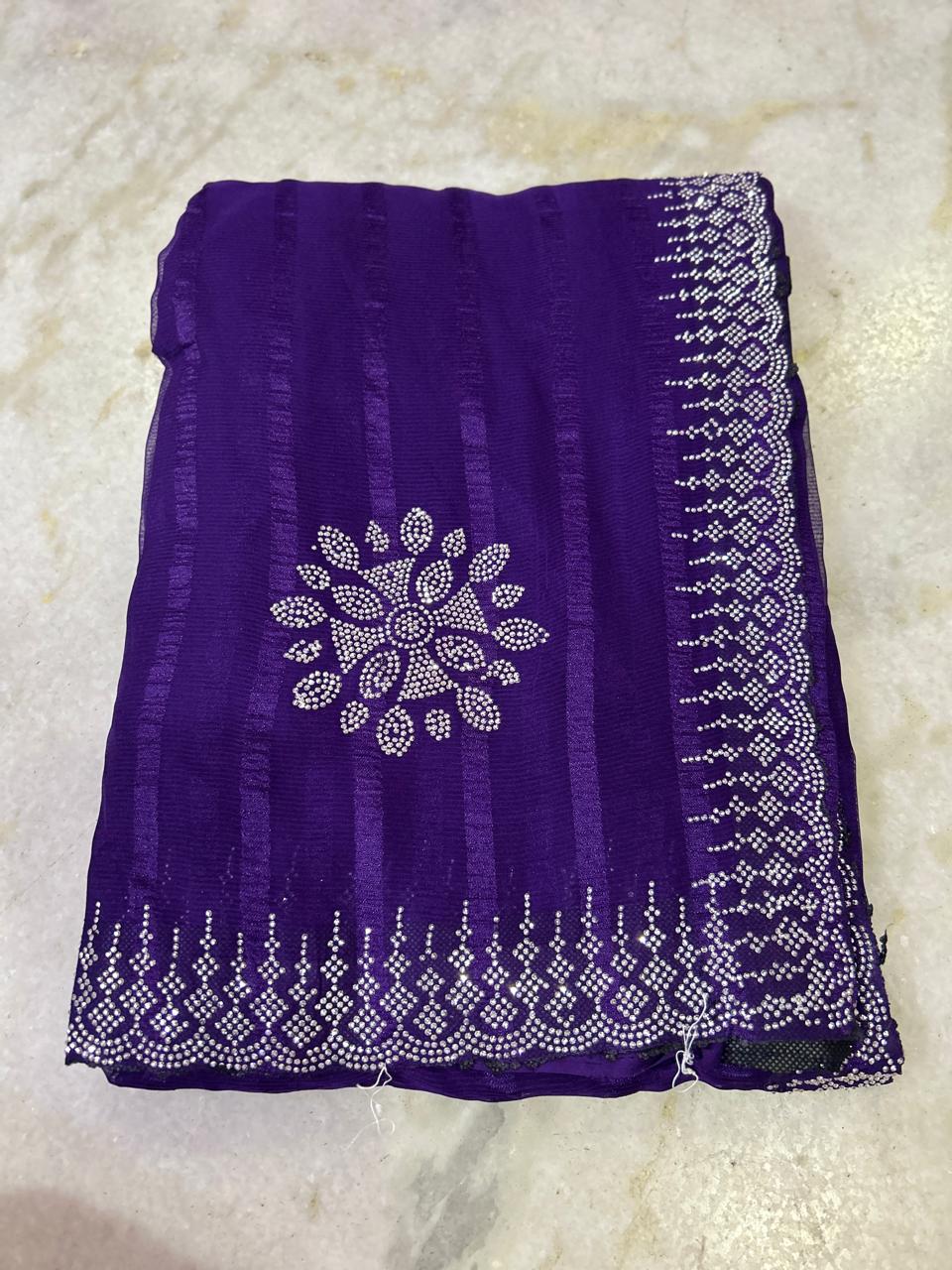 Simran stone saree
