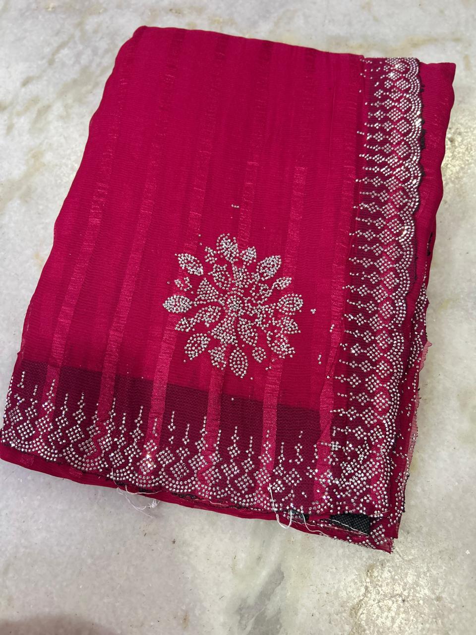 Simran stone saree