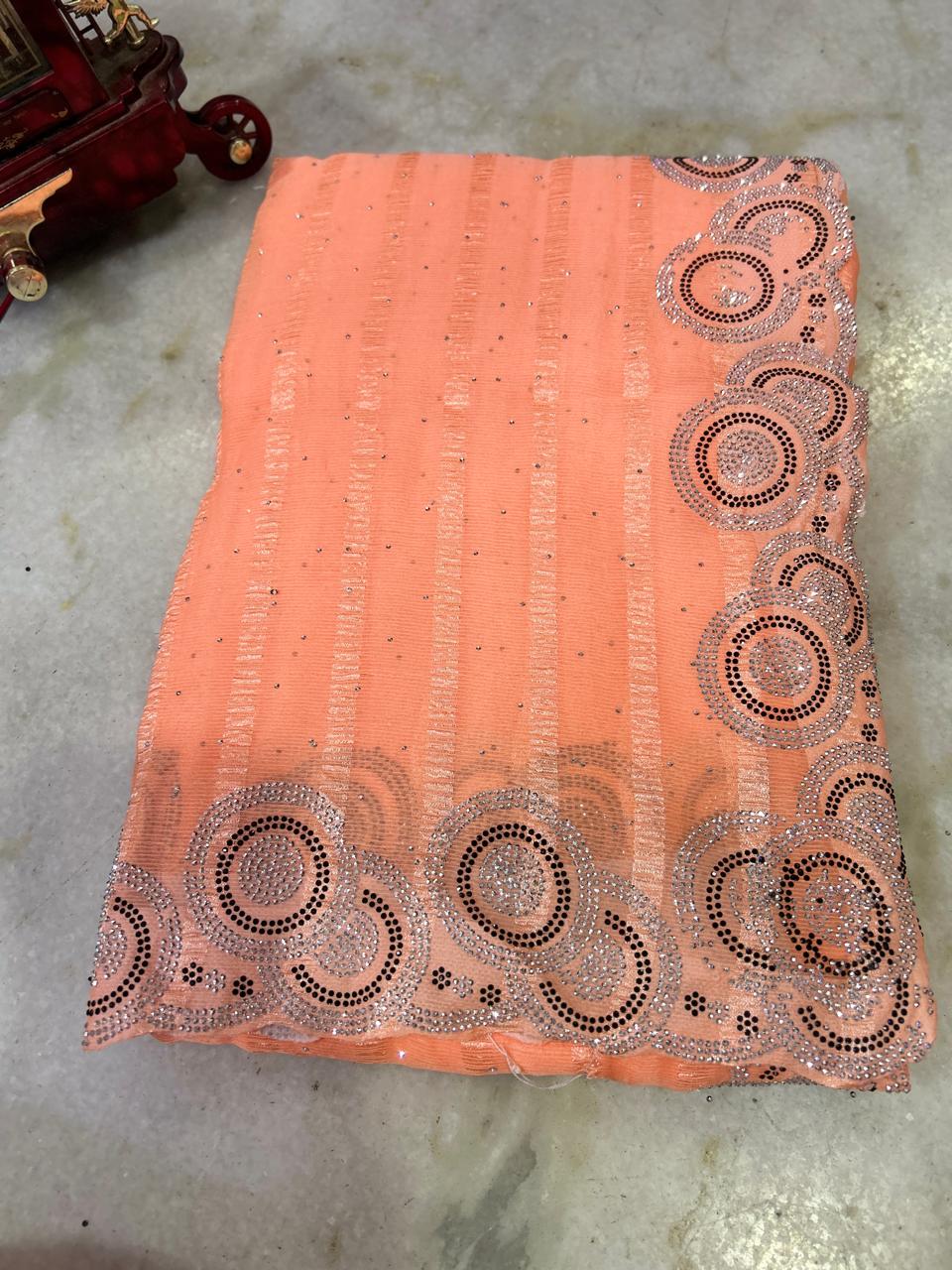 Simran stone saree