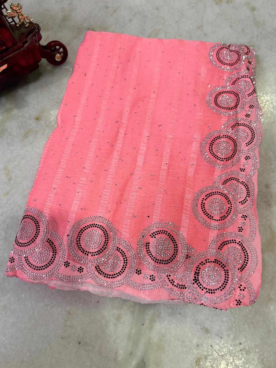 Simran stone saree