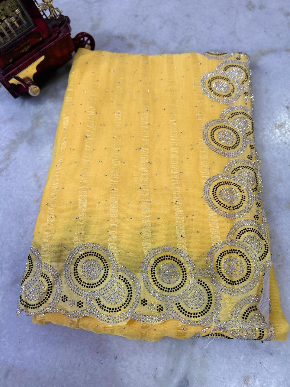 Simran stone saree
