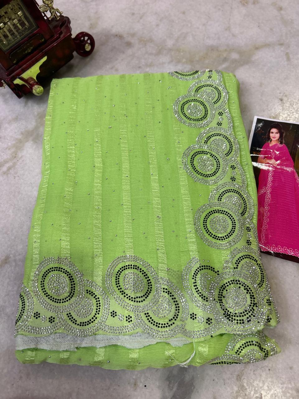 Simran stone saree