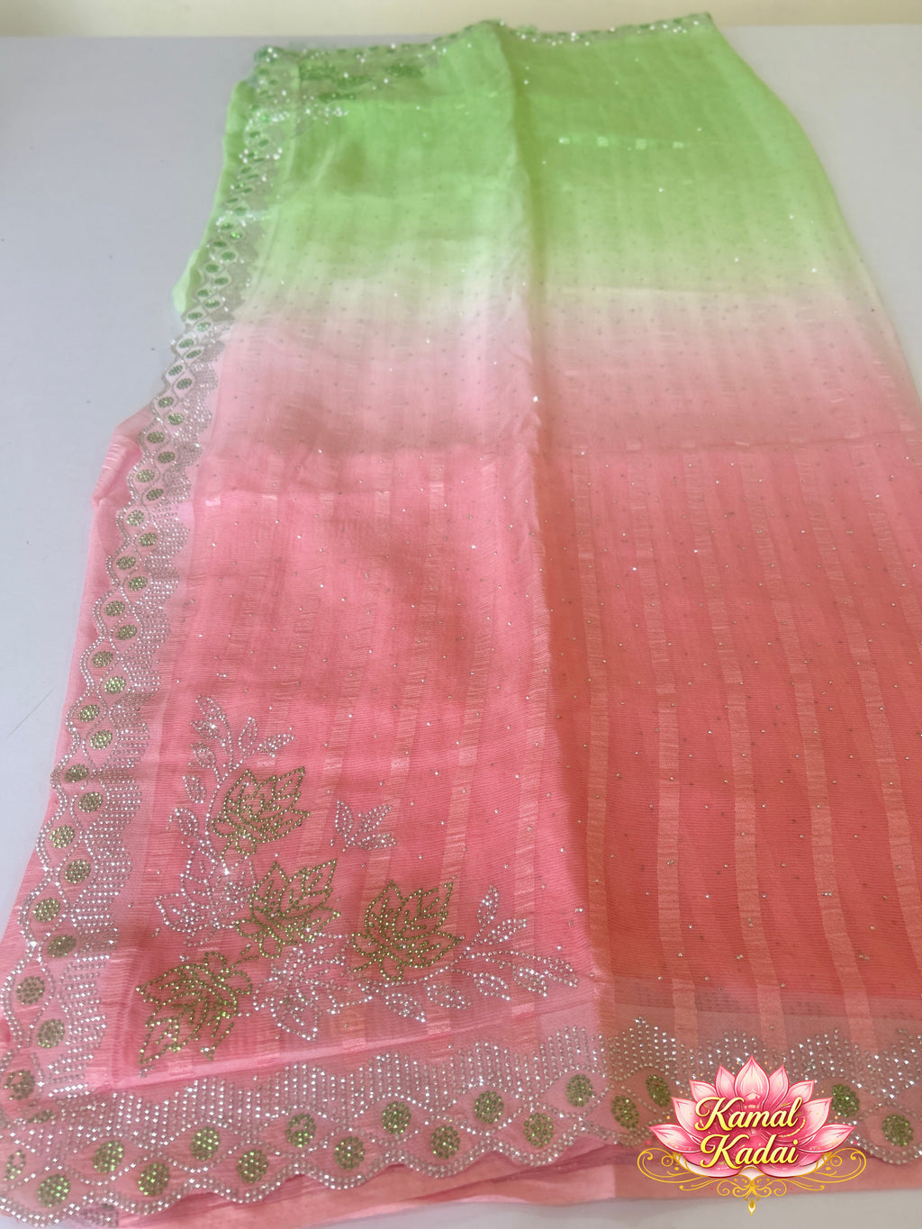 Ciffon Saree With Stone work