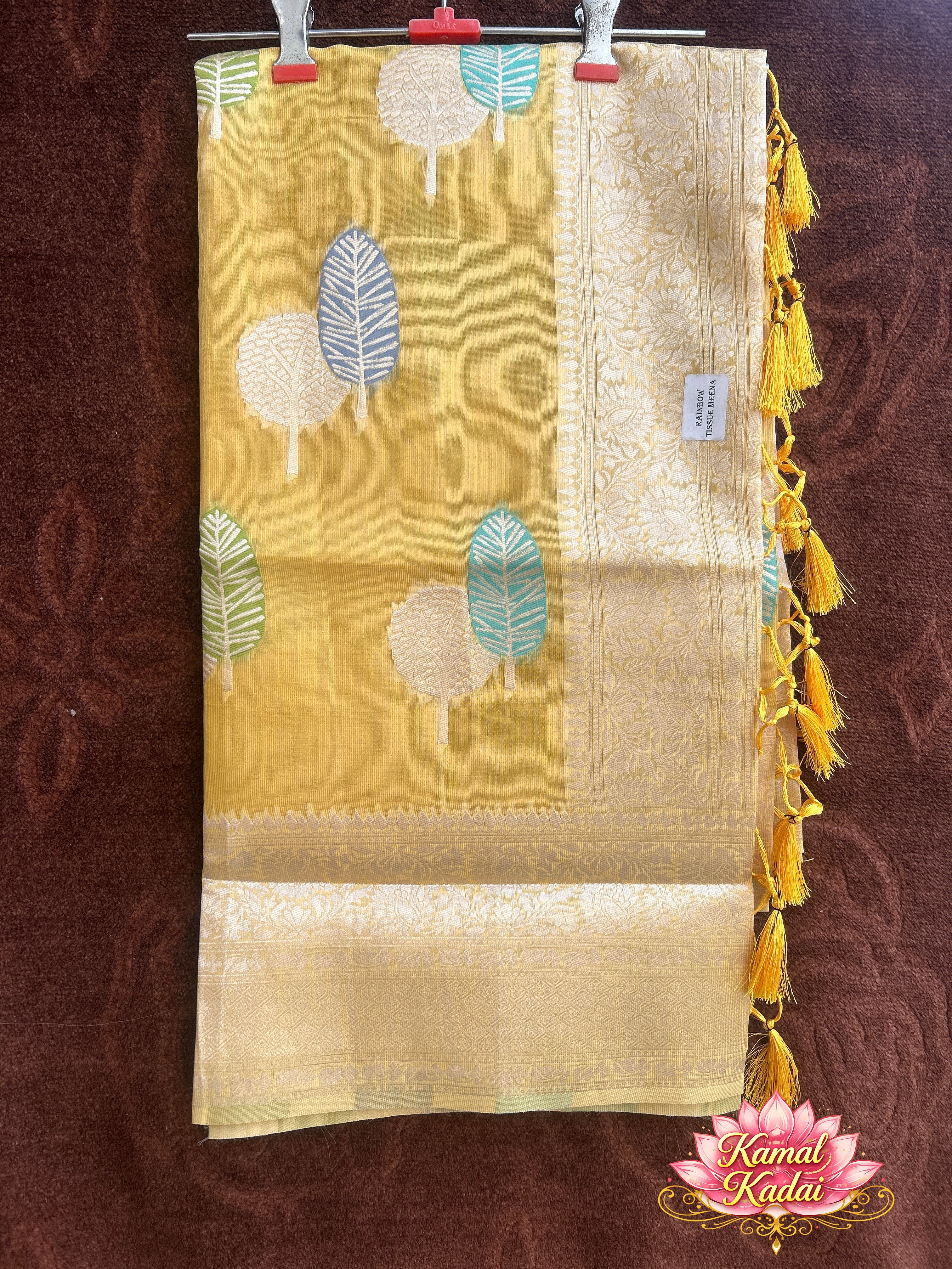 Rainbow Organza Silk Saree