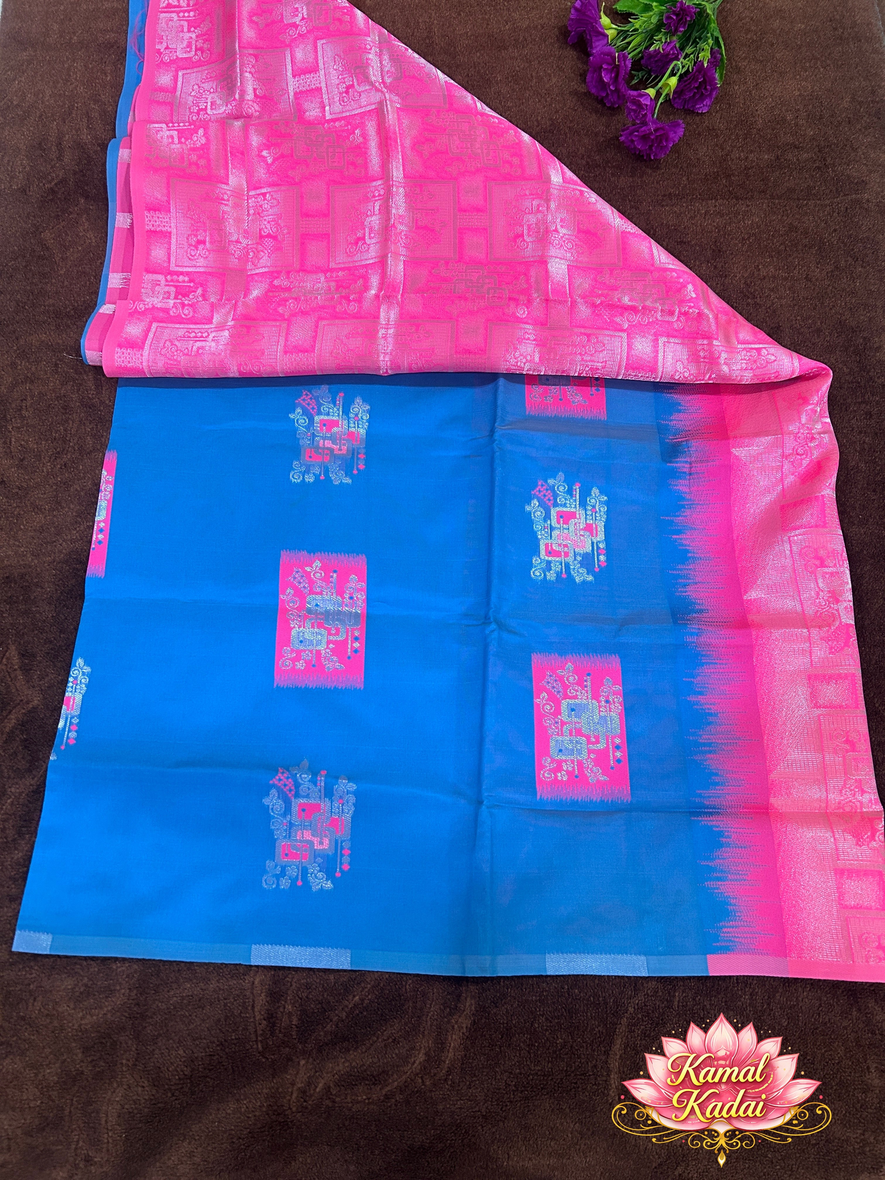 Latkan Silk With Rich Pallu