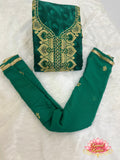 Salwar- Embroidered Dress Material Set