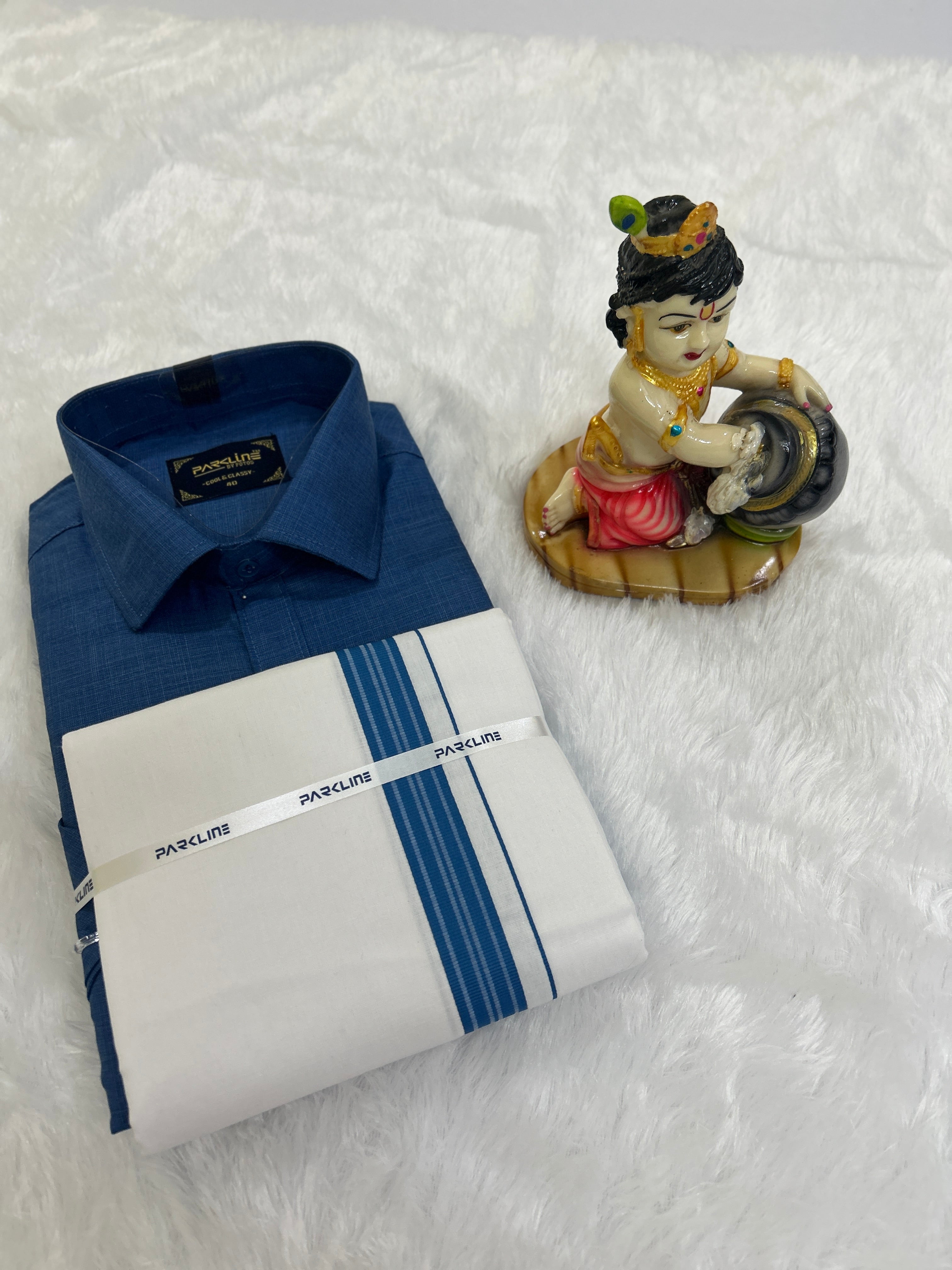 Men's Veshti Shirt Set