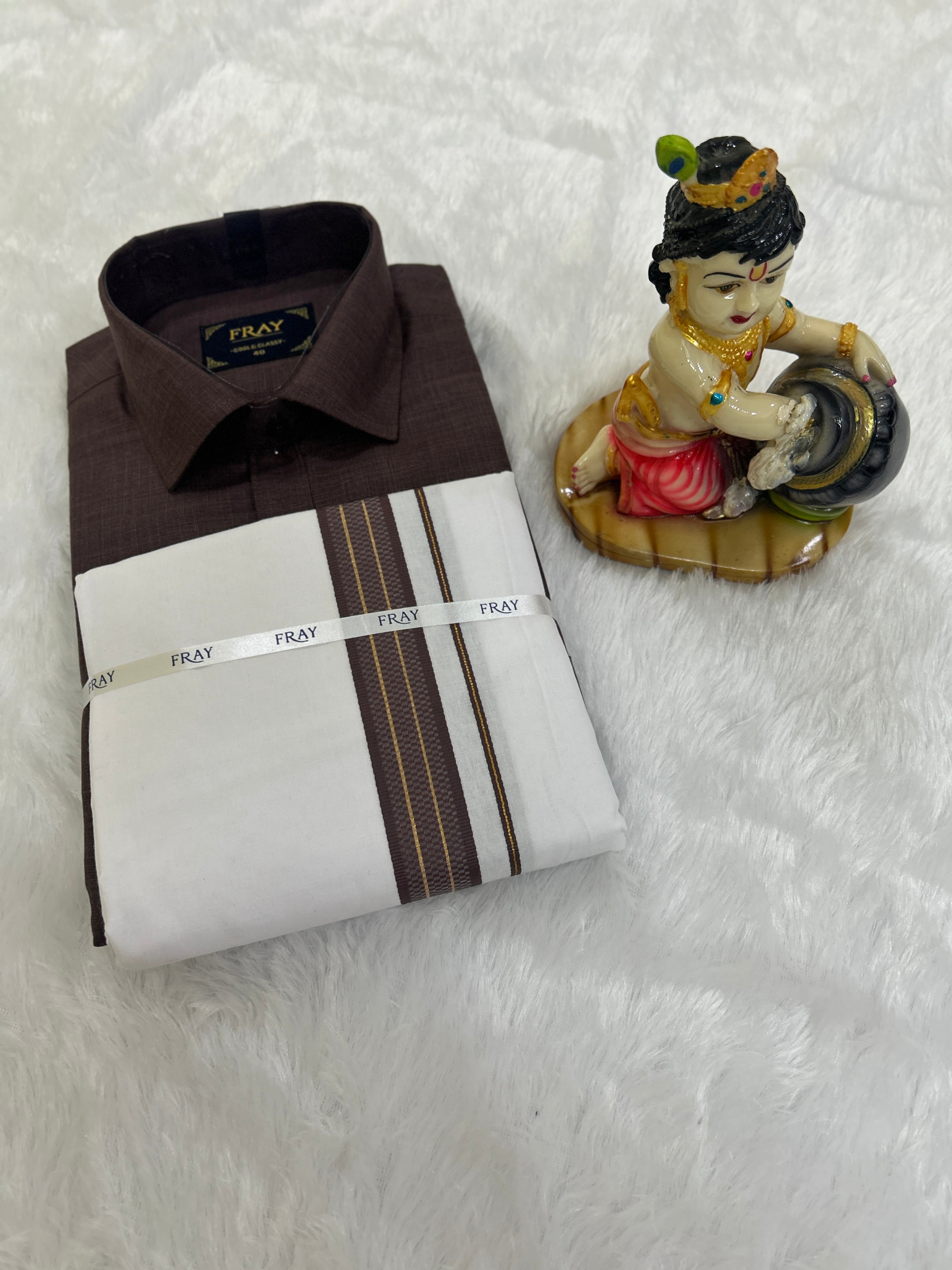 Men's Veshti Shirt Set