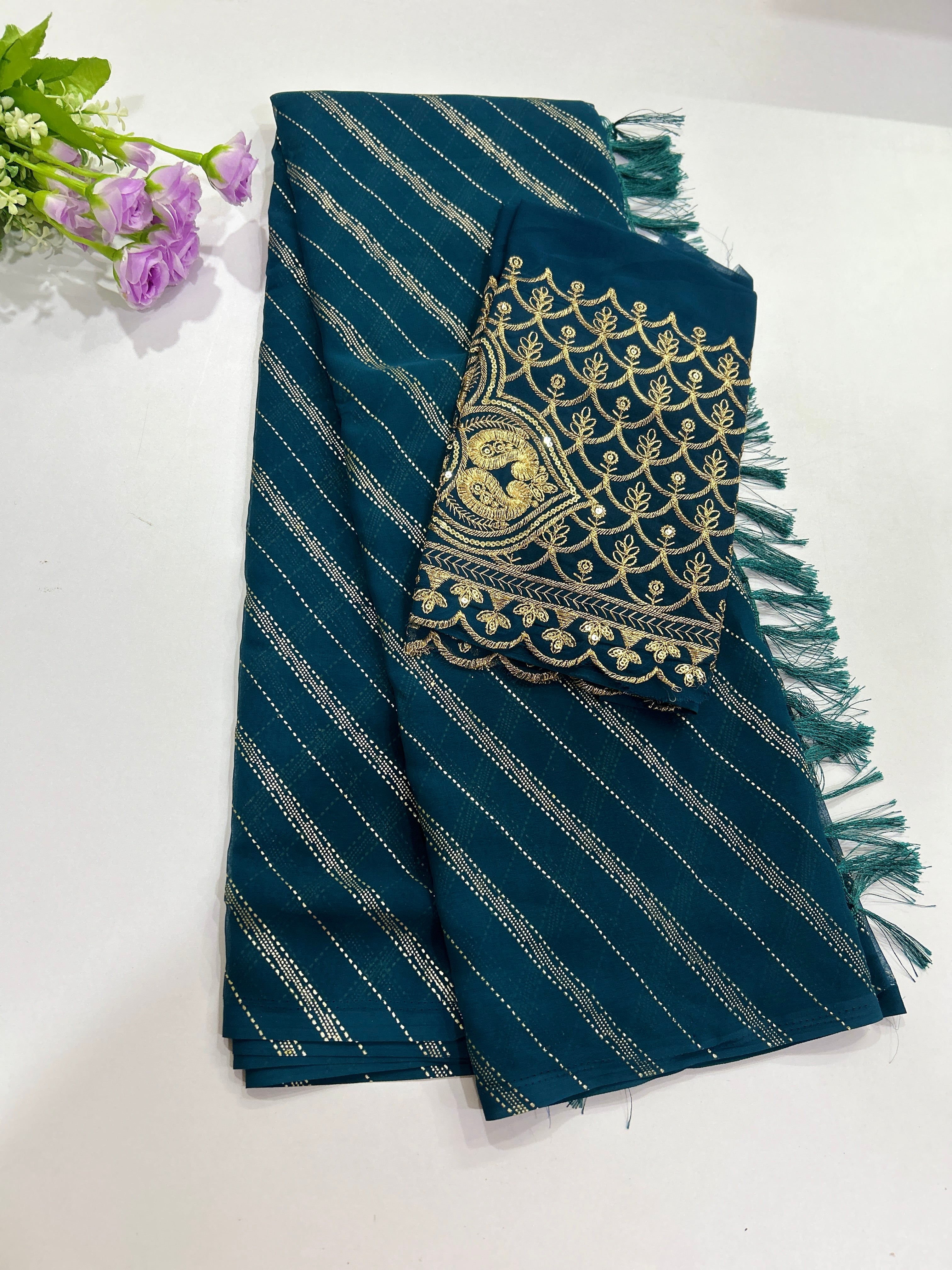 Synthetic designer with work blouse