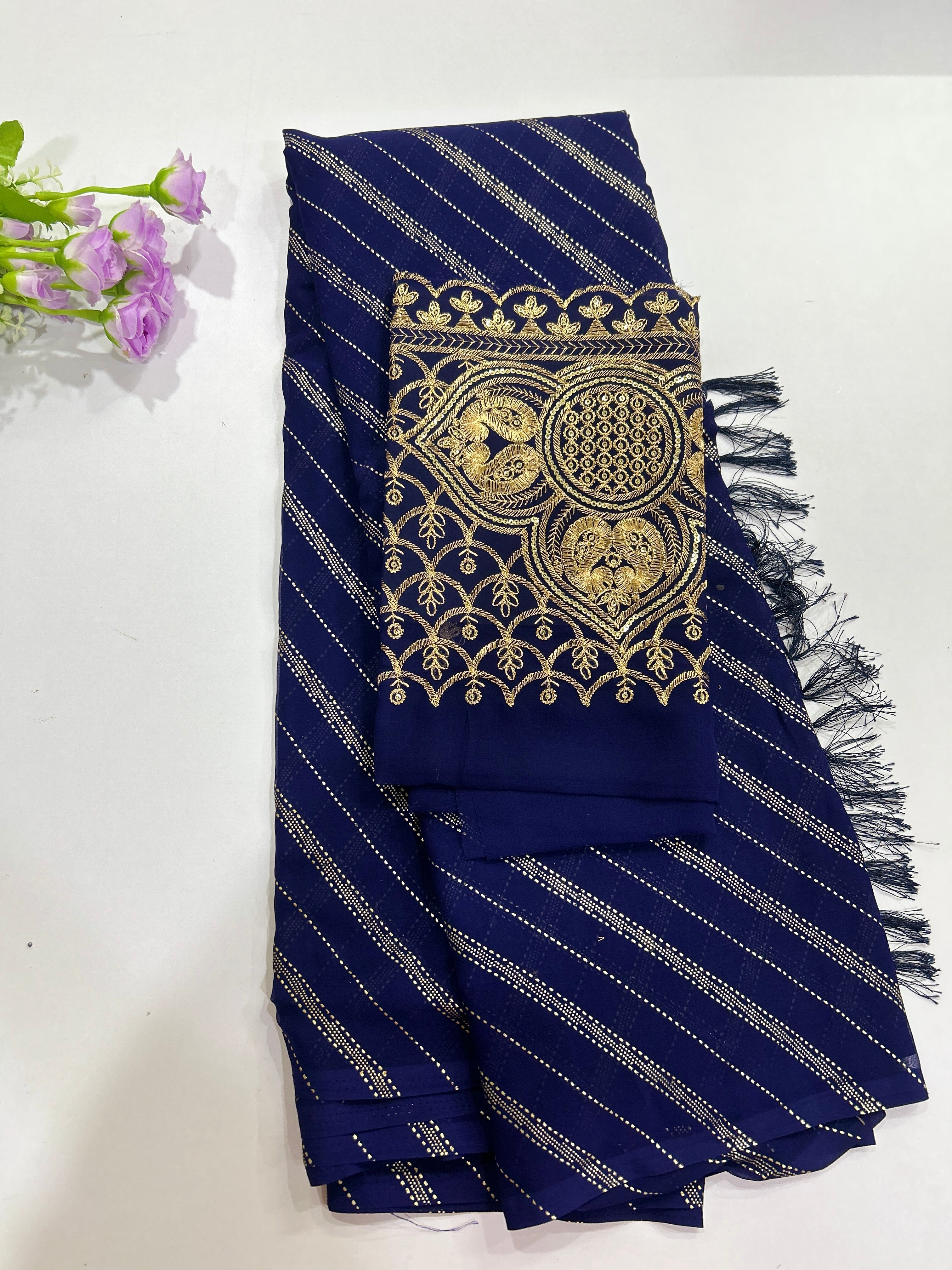 Synthetic designer with work blouse