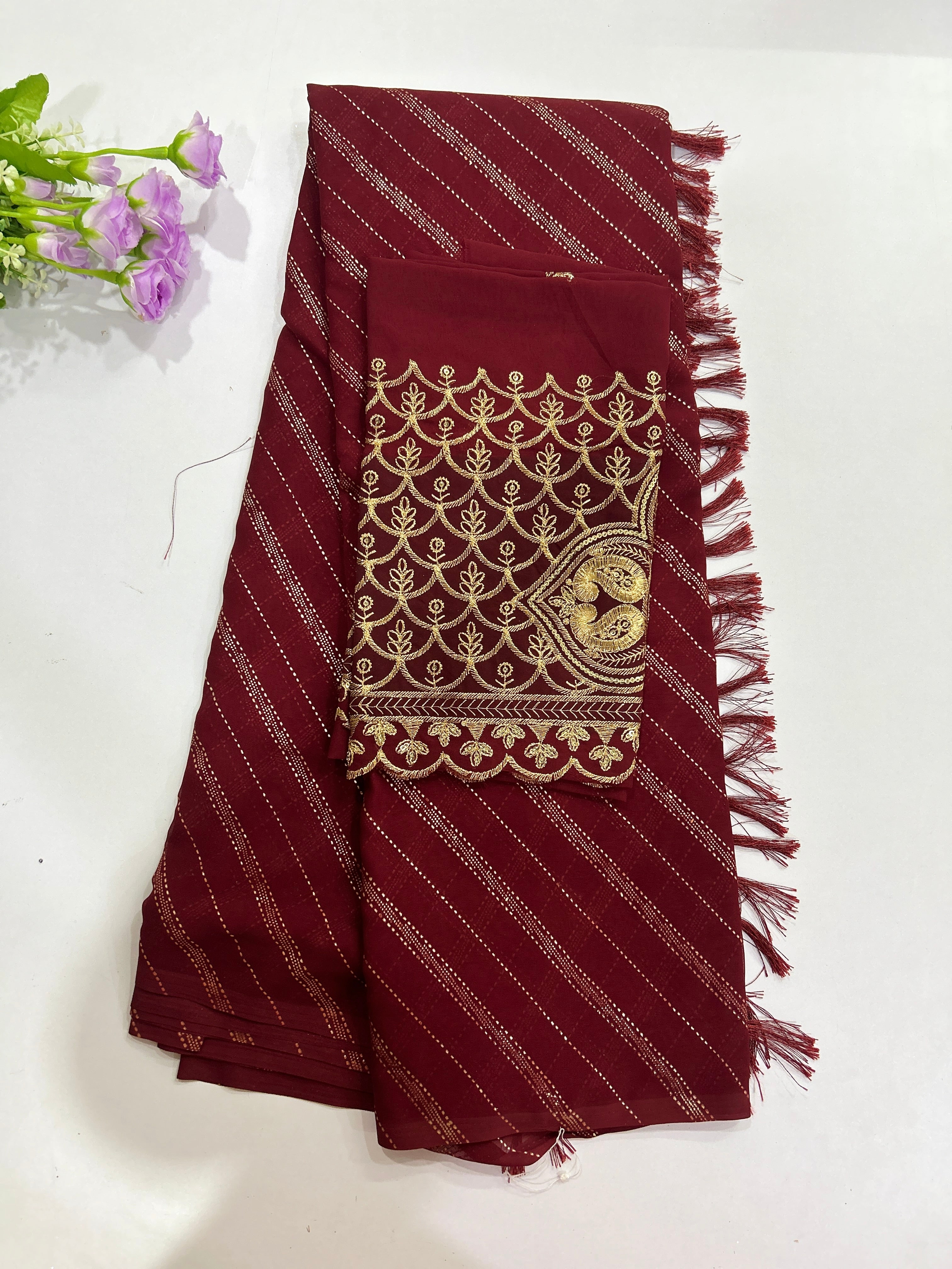 Synthetic designer with work blouse