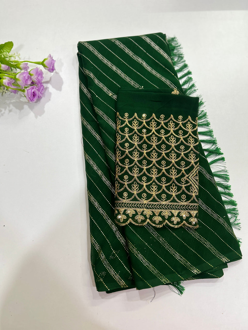 Synthetic designer with work blouse