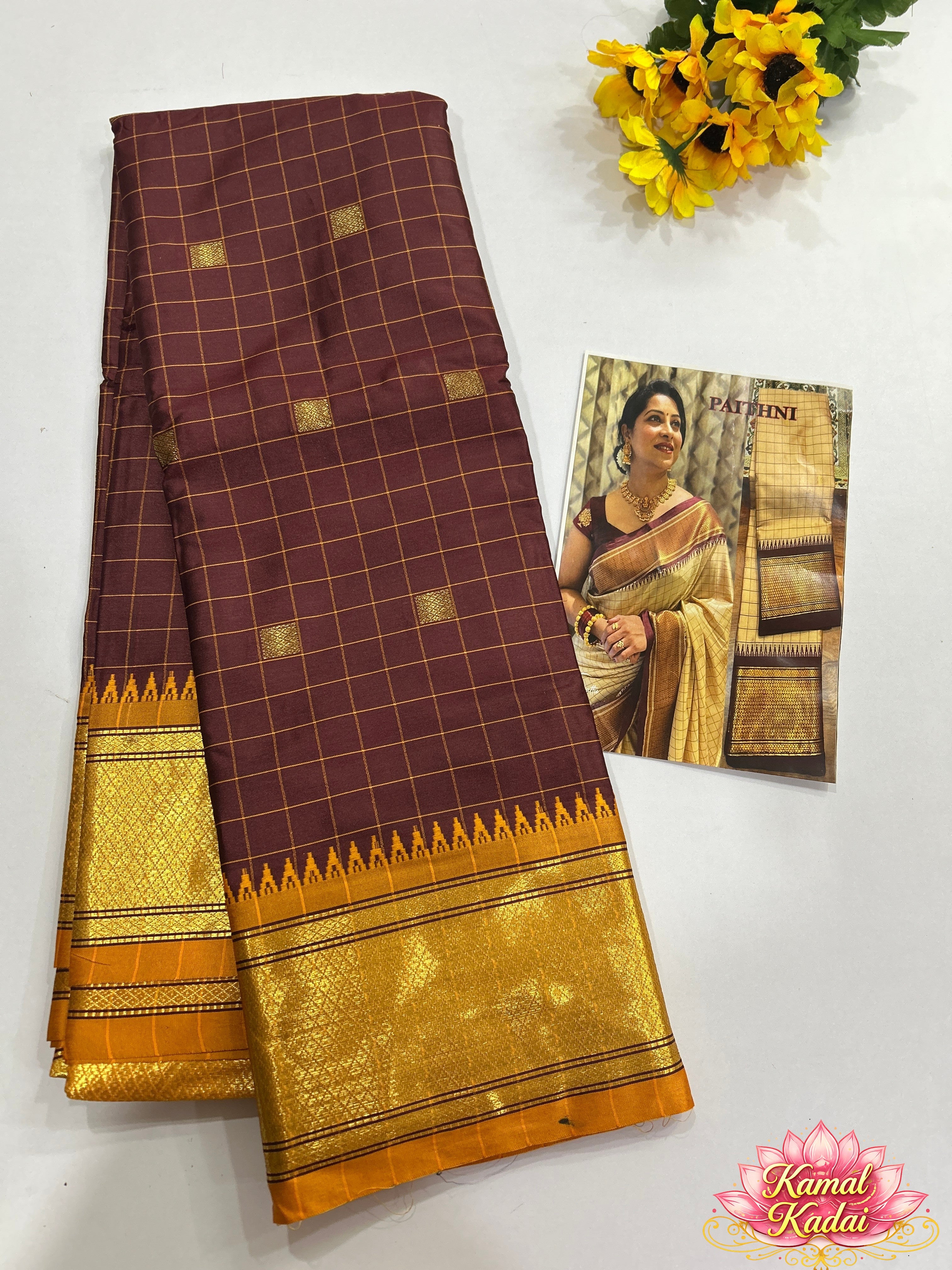 Temple Semi Soft Silk