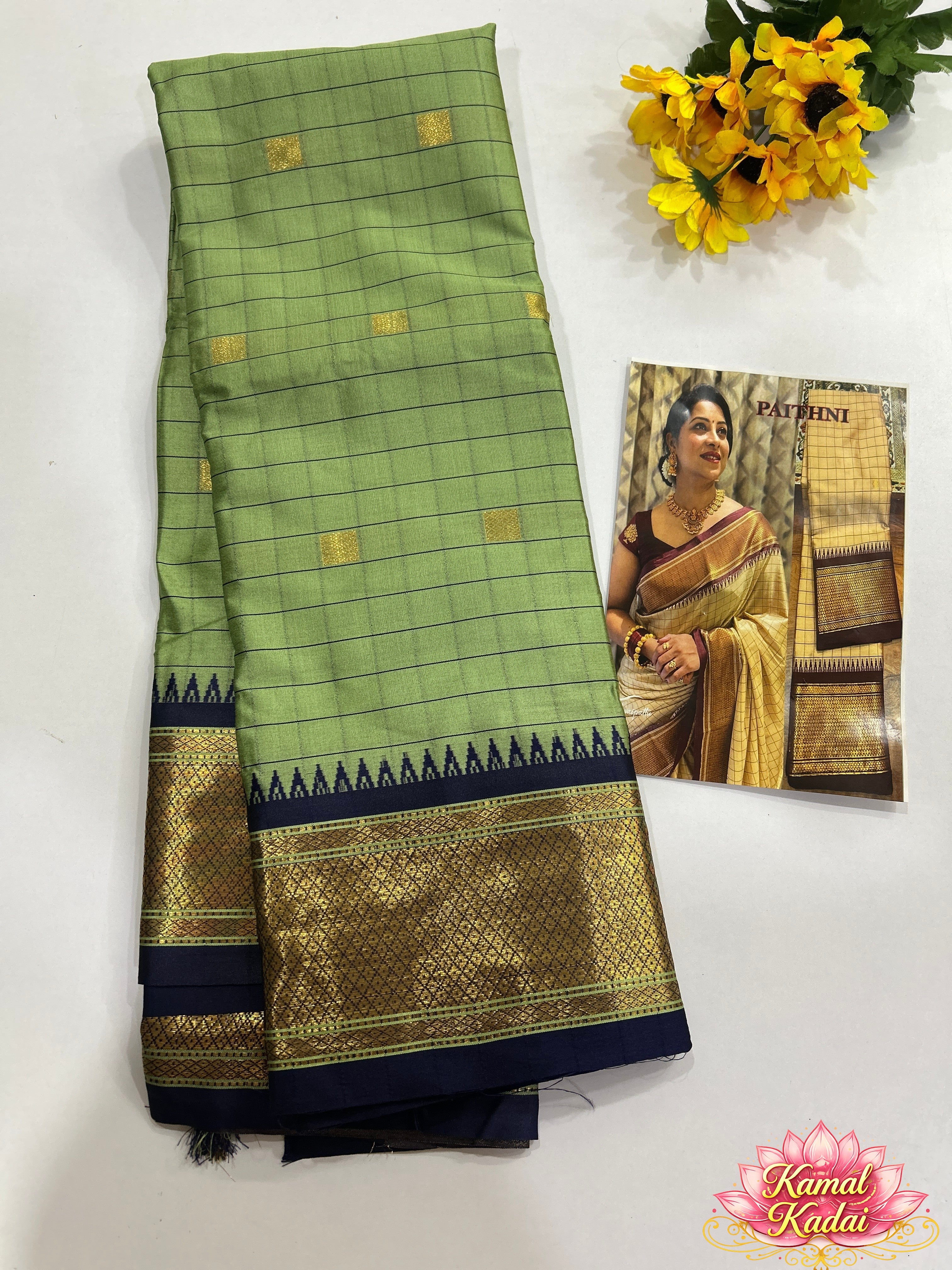 Temple Semi Soft Silk