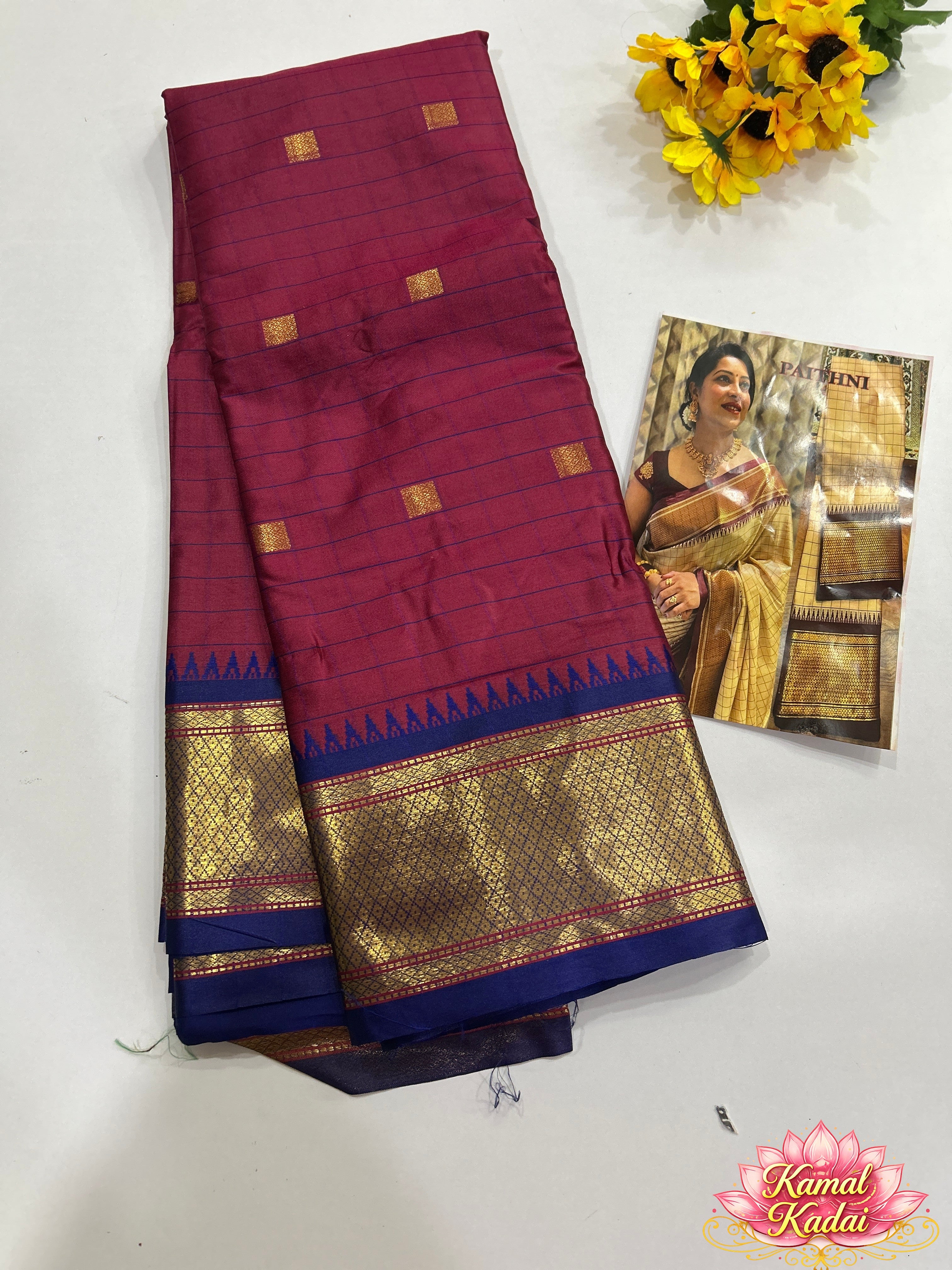 Temple Semi Soft Silk