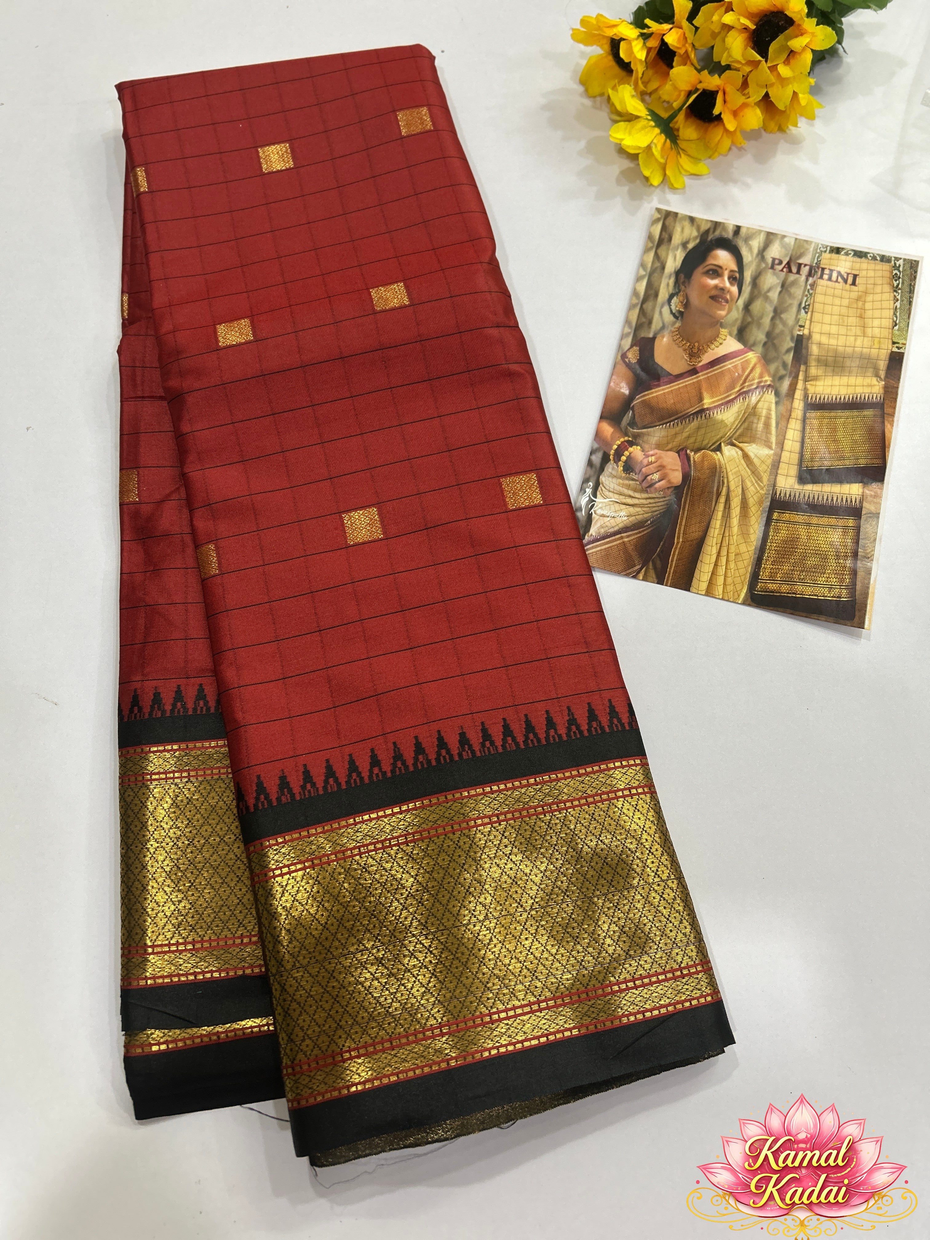 Temple Semi Soft Silk