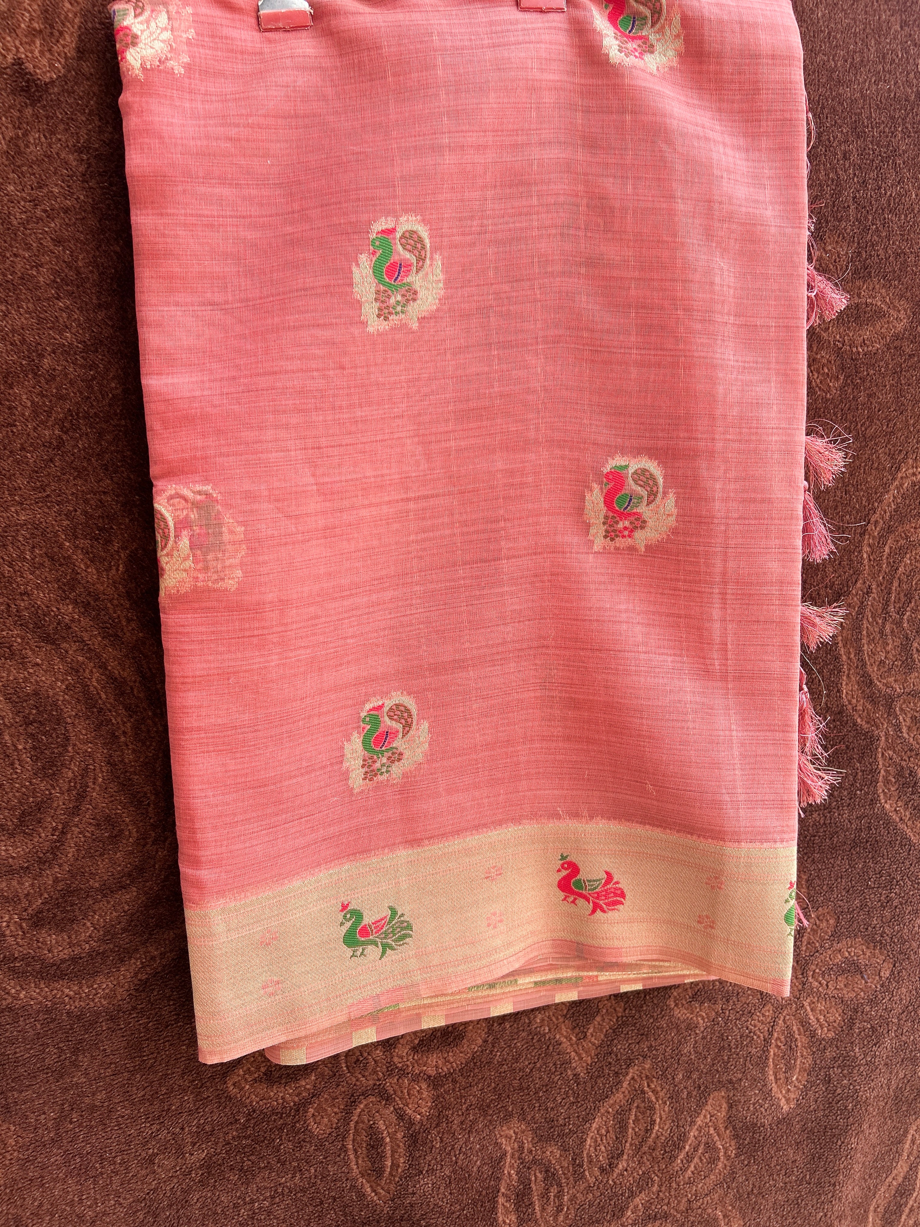 Nagpur cotton Saree with meenabutta