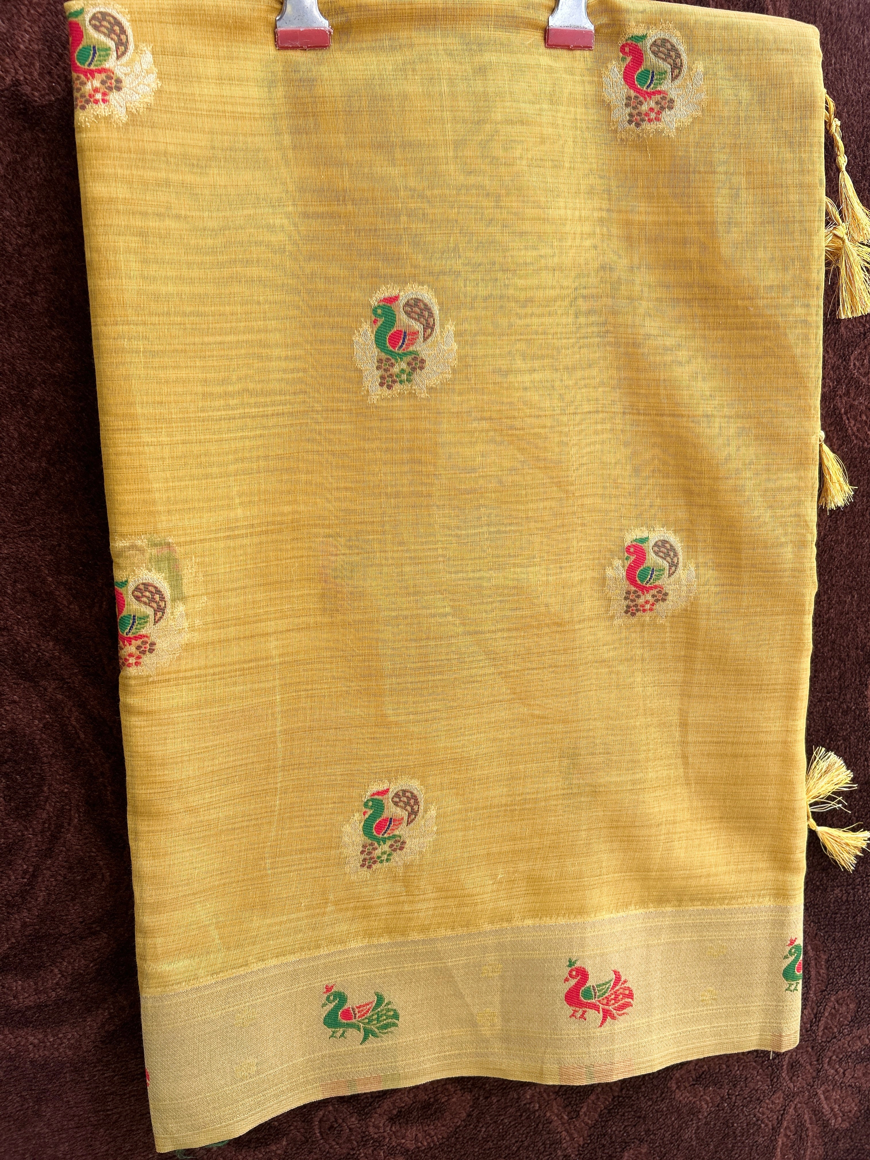 Nagpur cotton Saree with meenabutta