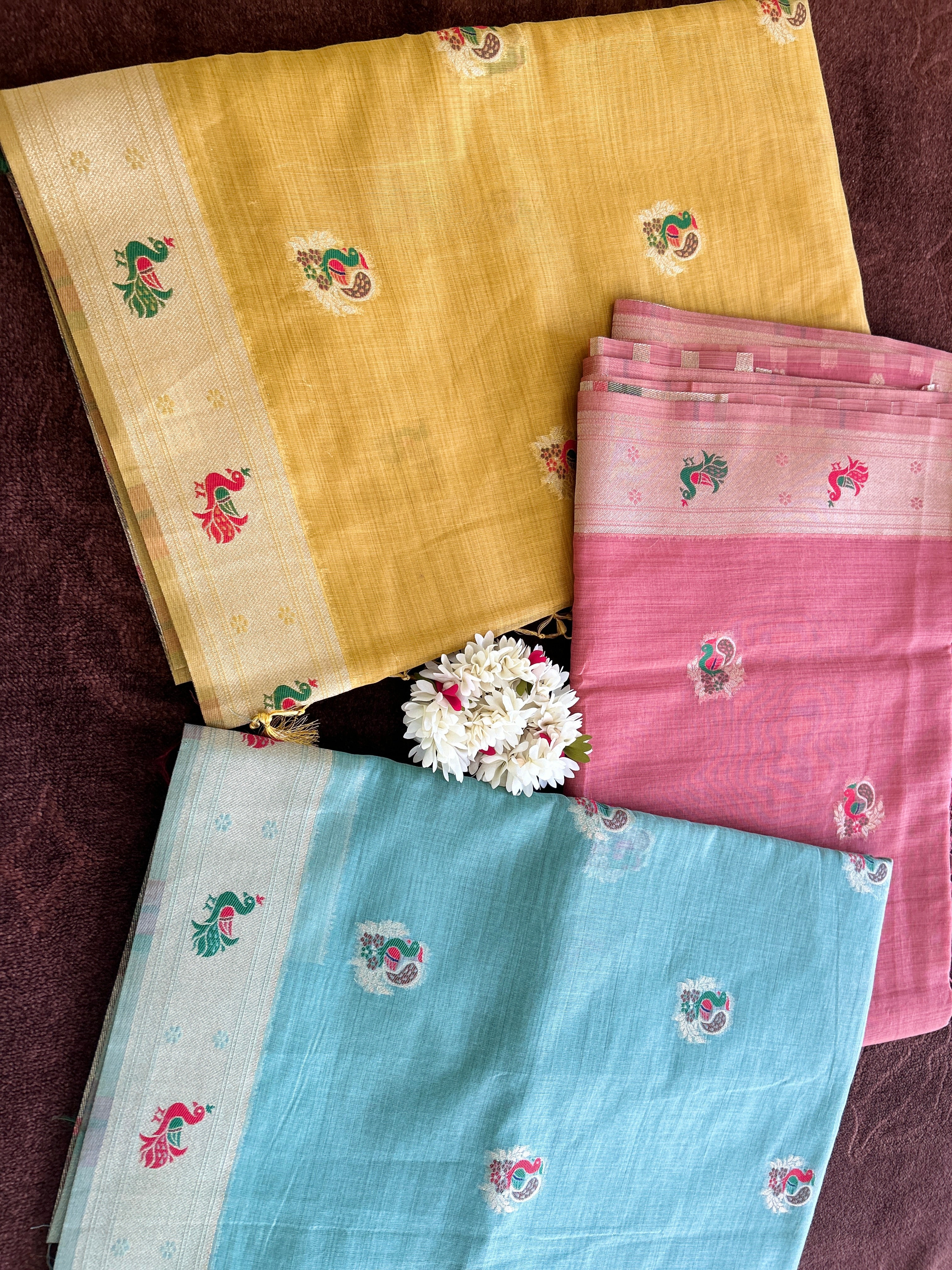 Nagpur cotton Saree with meenabutta
