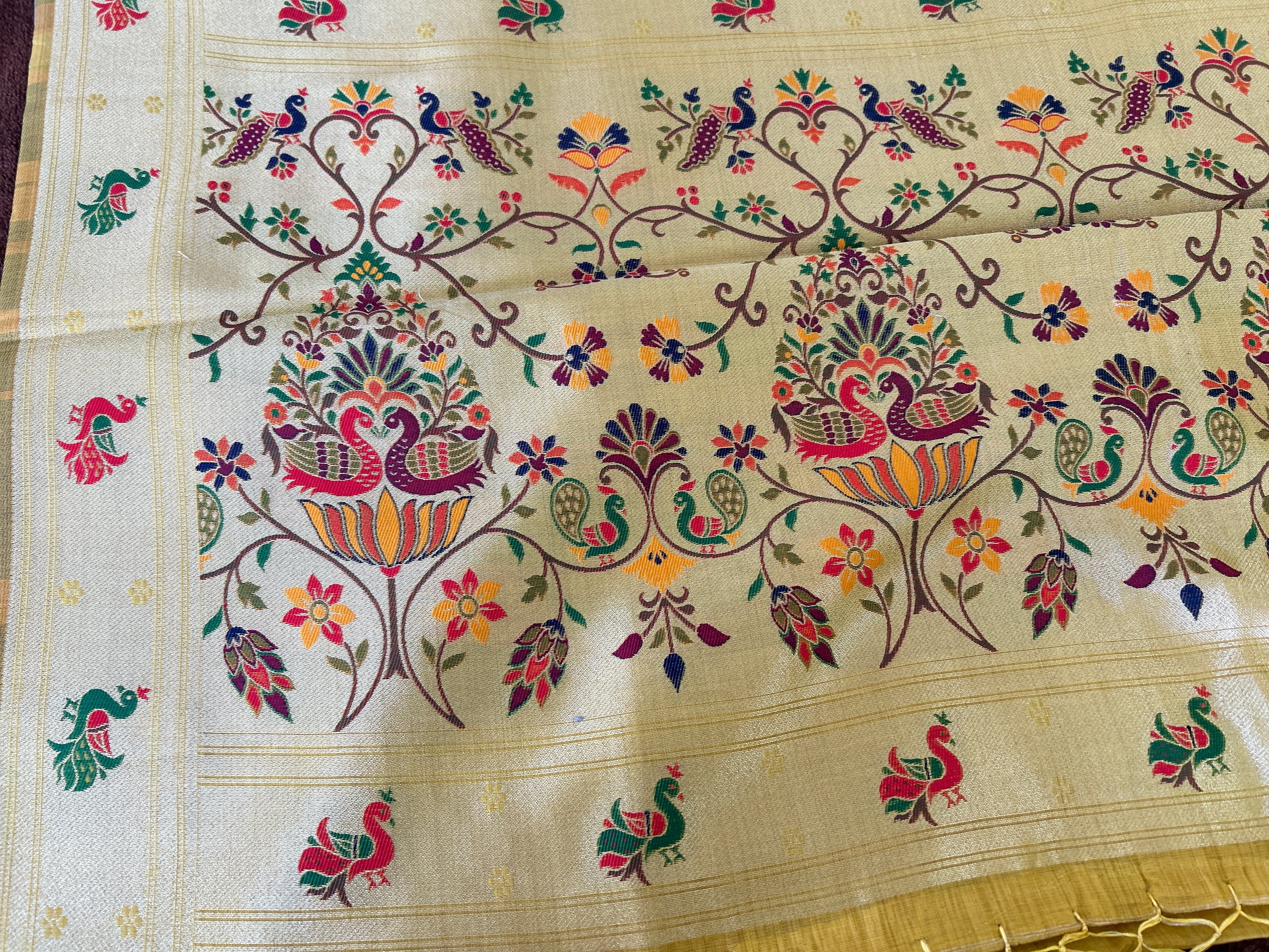 Nagpur cotton Saree with meenabutta