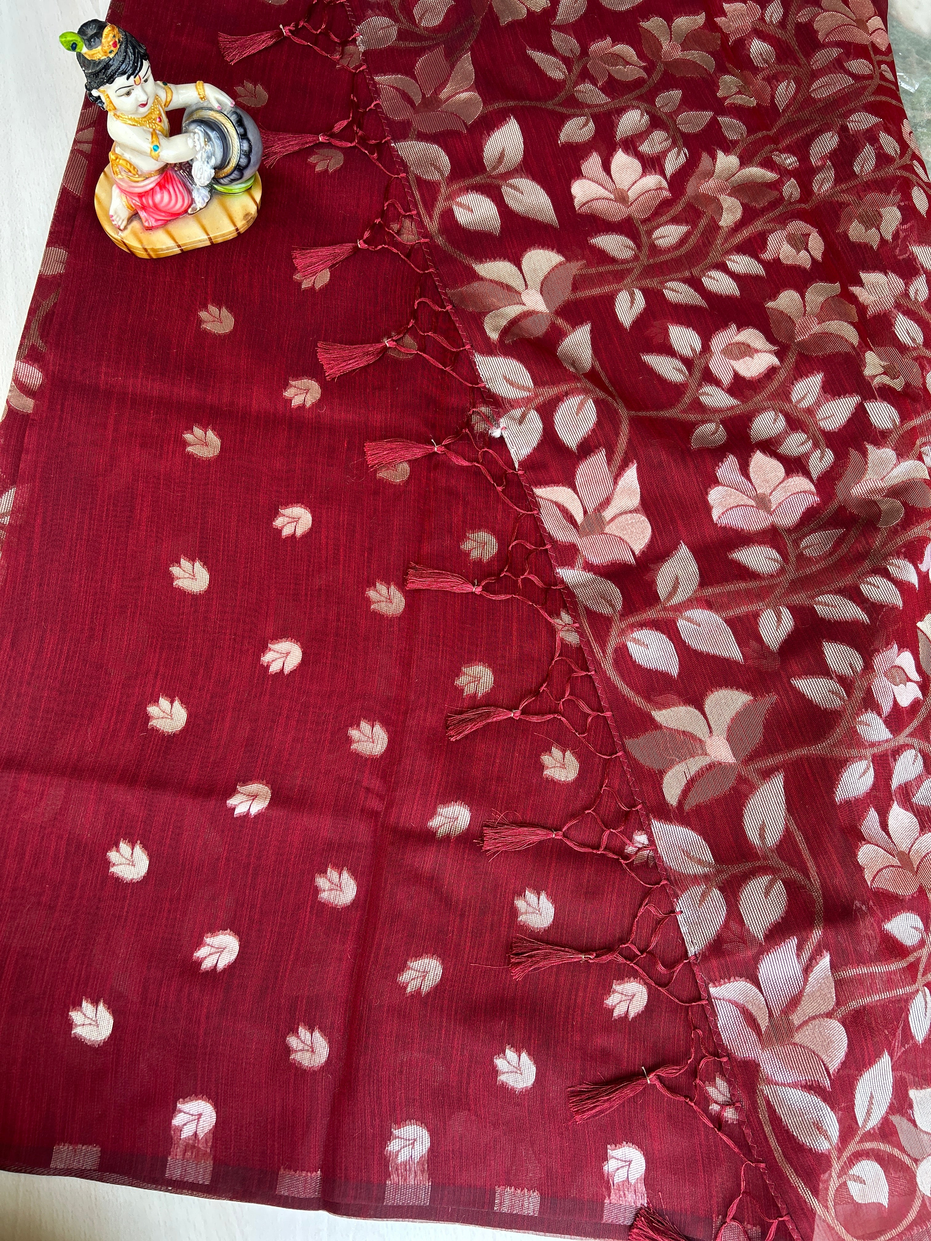 Kora silk cotton saree