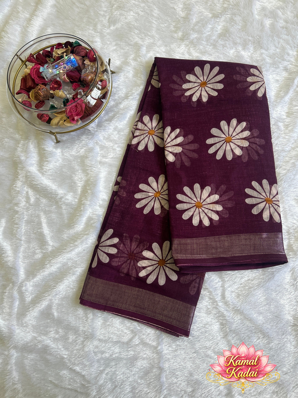 Floral Cotton Saree