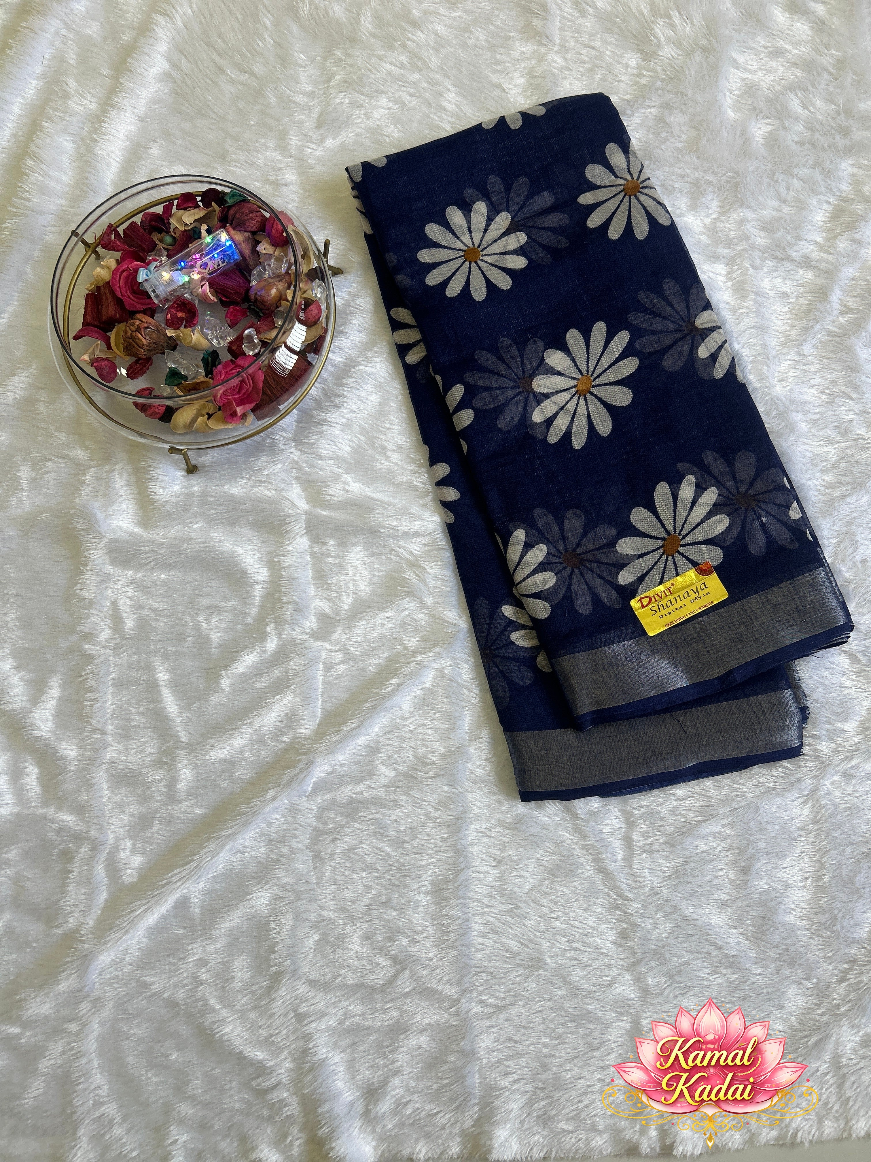Floral Cotton Saree