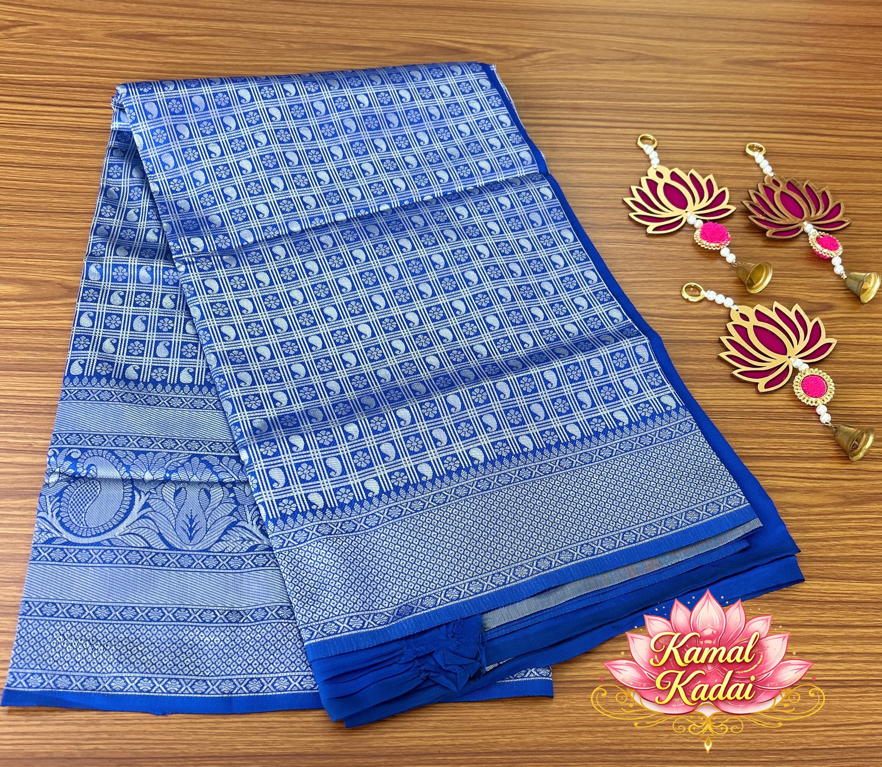 Katan Silk Checked Saree