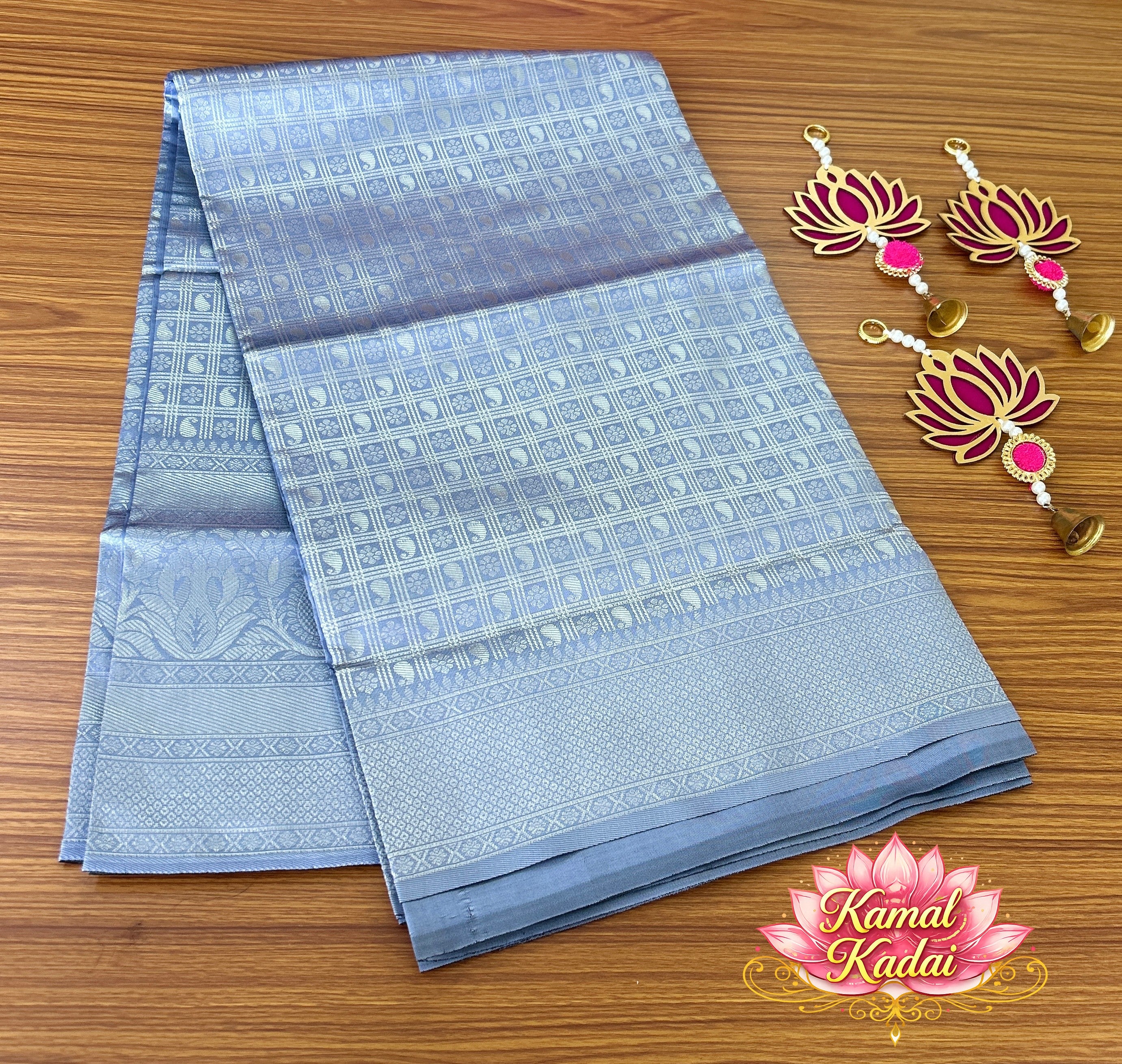 Katan Silk Checked Saree