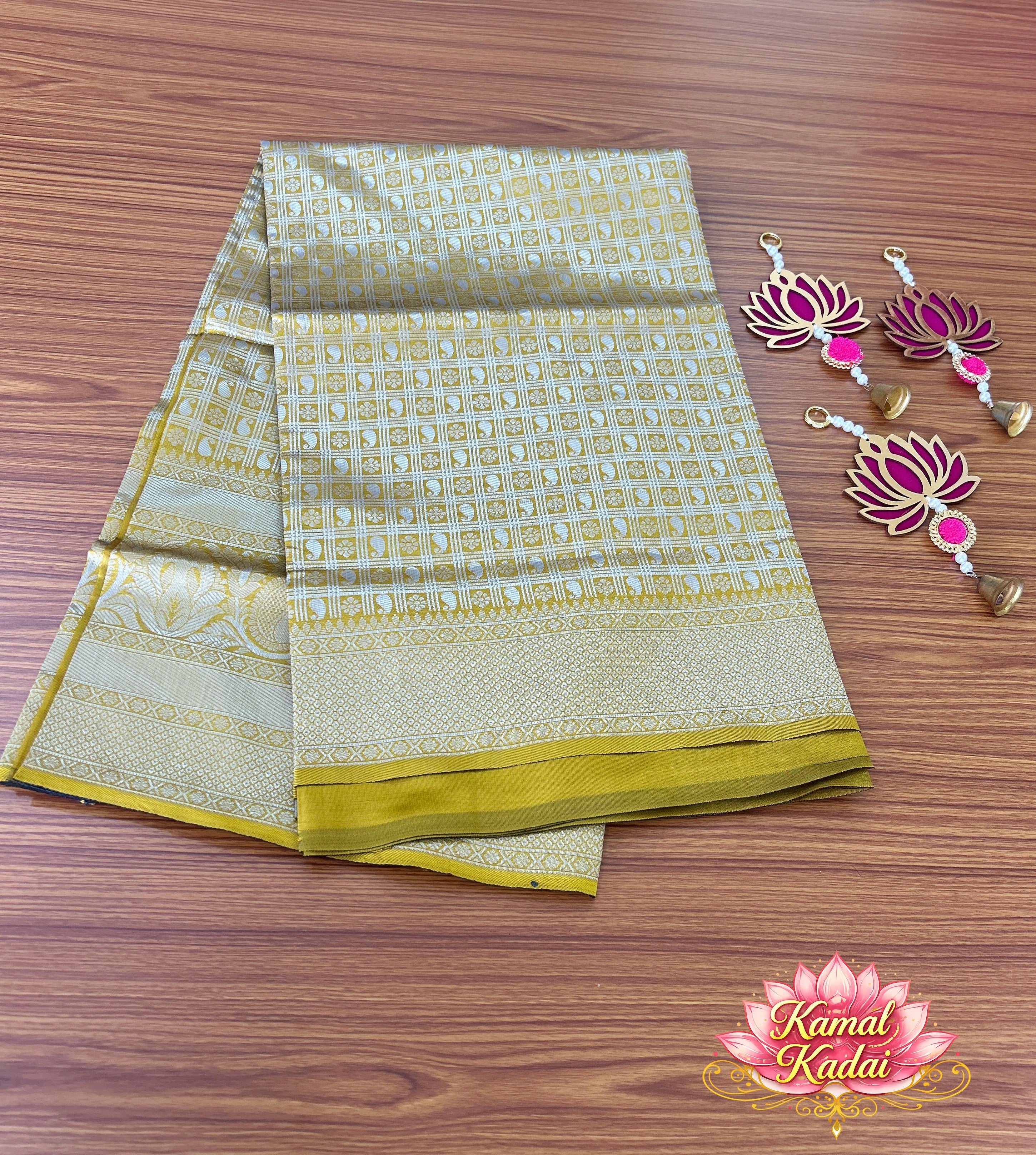 Katan Silk Checked Saree