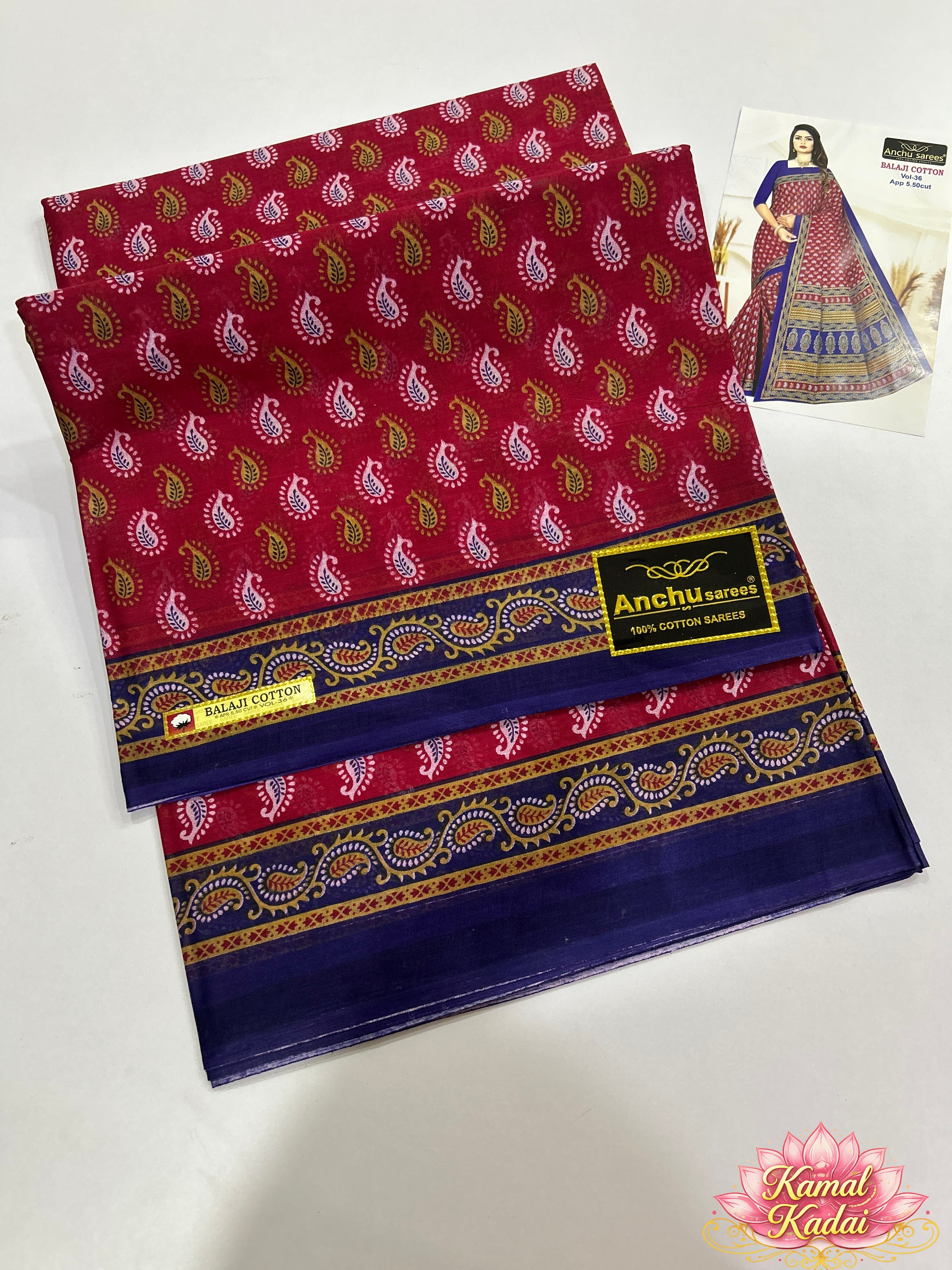 Mango Printed Cotton Saree