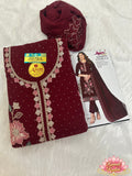 Simmer Top Dupatta Hand Work