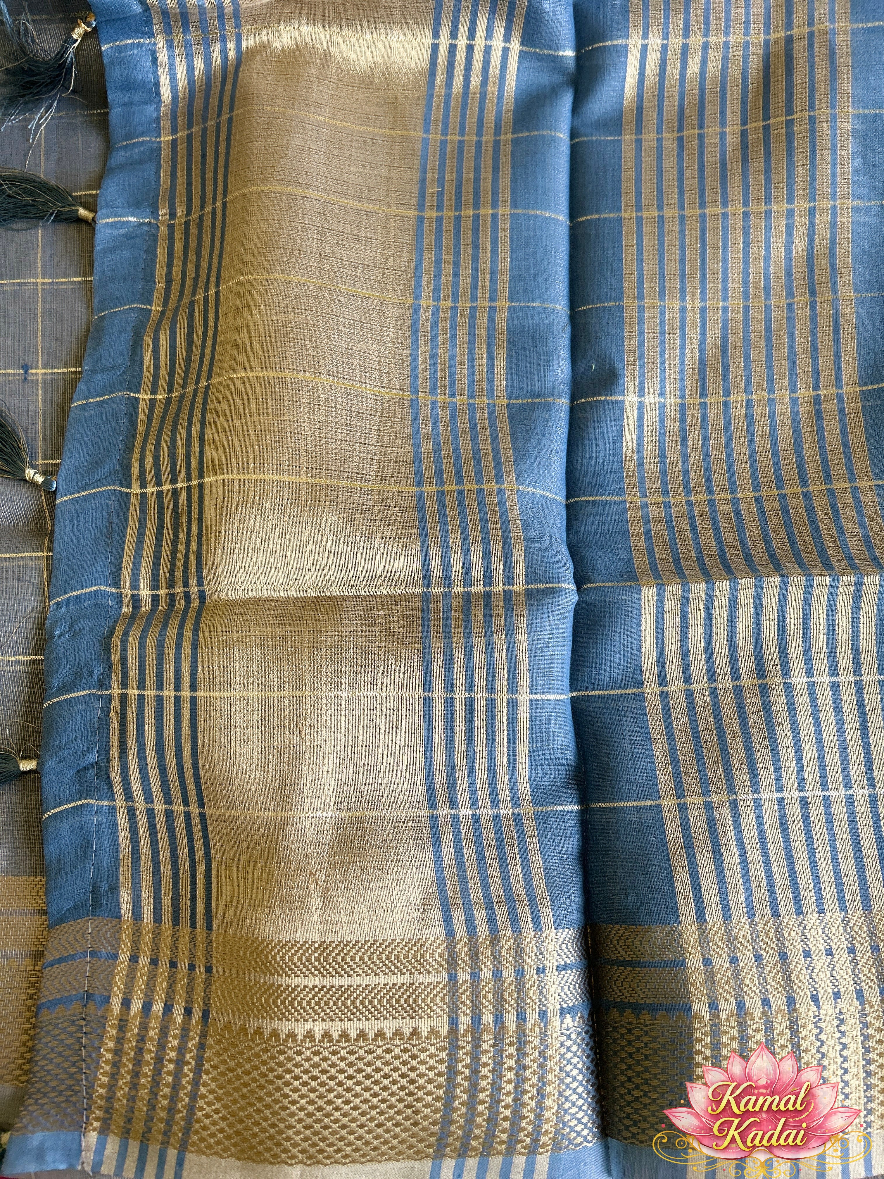 Tissue cotton saree