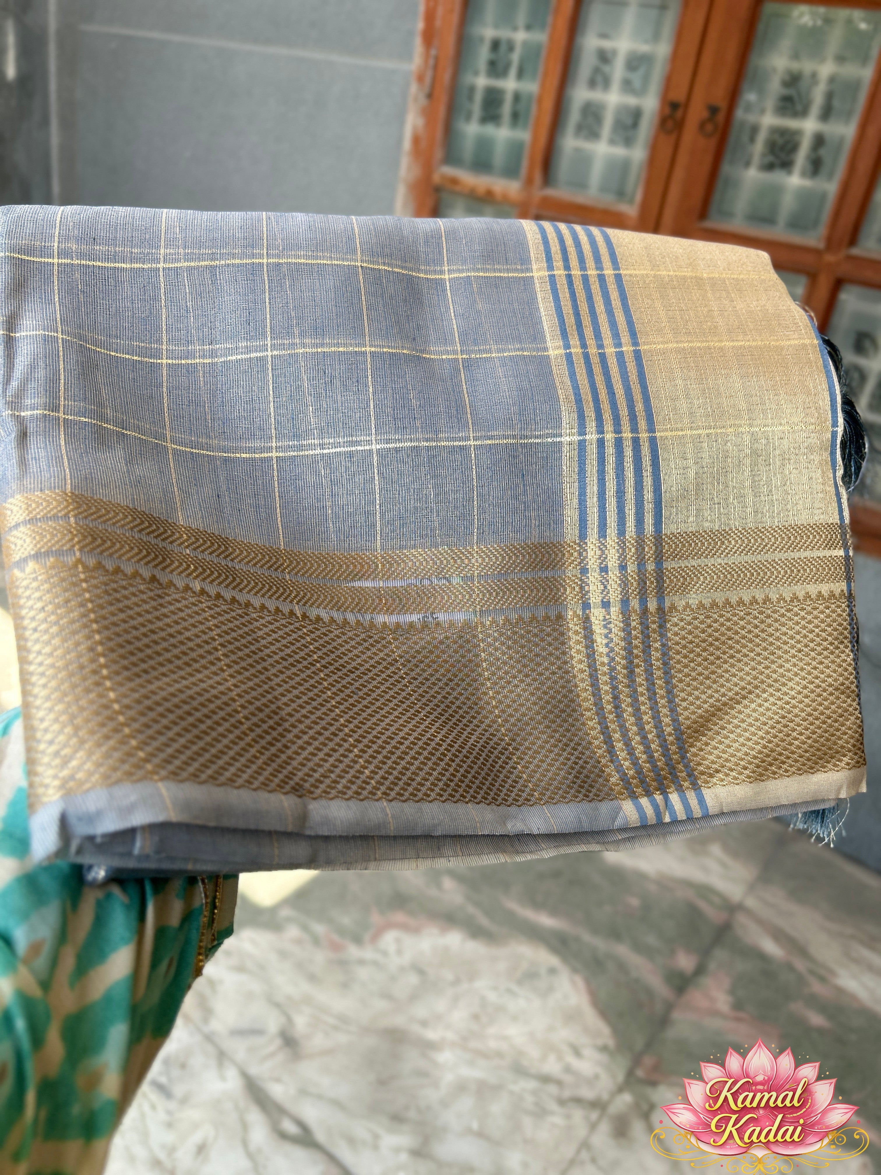 Tissue cotton saree