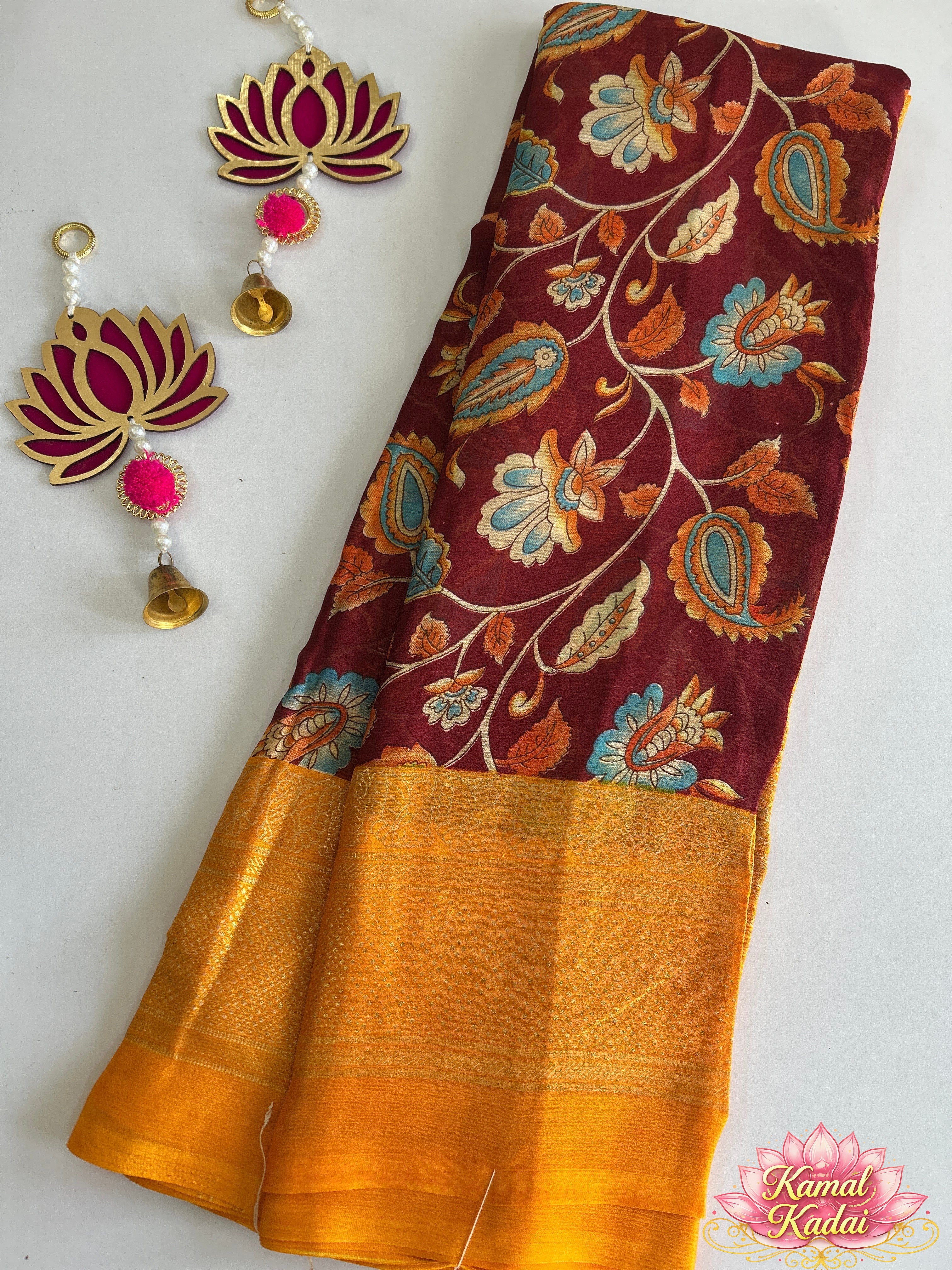 Rangoli Garden Soft Silk Saree