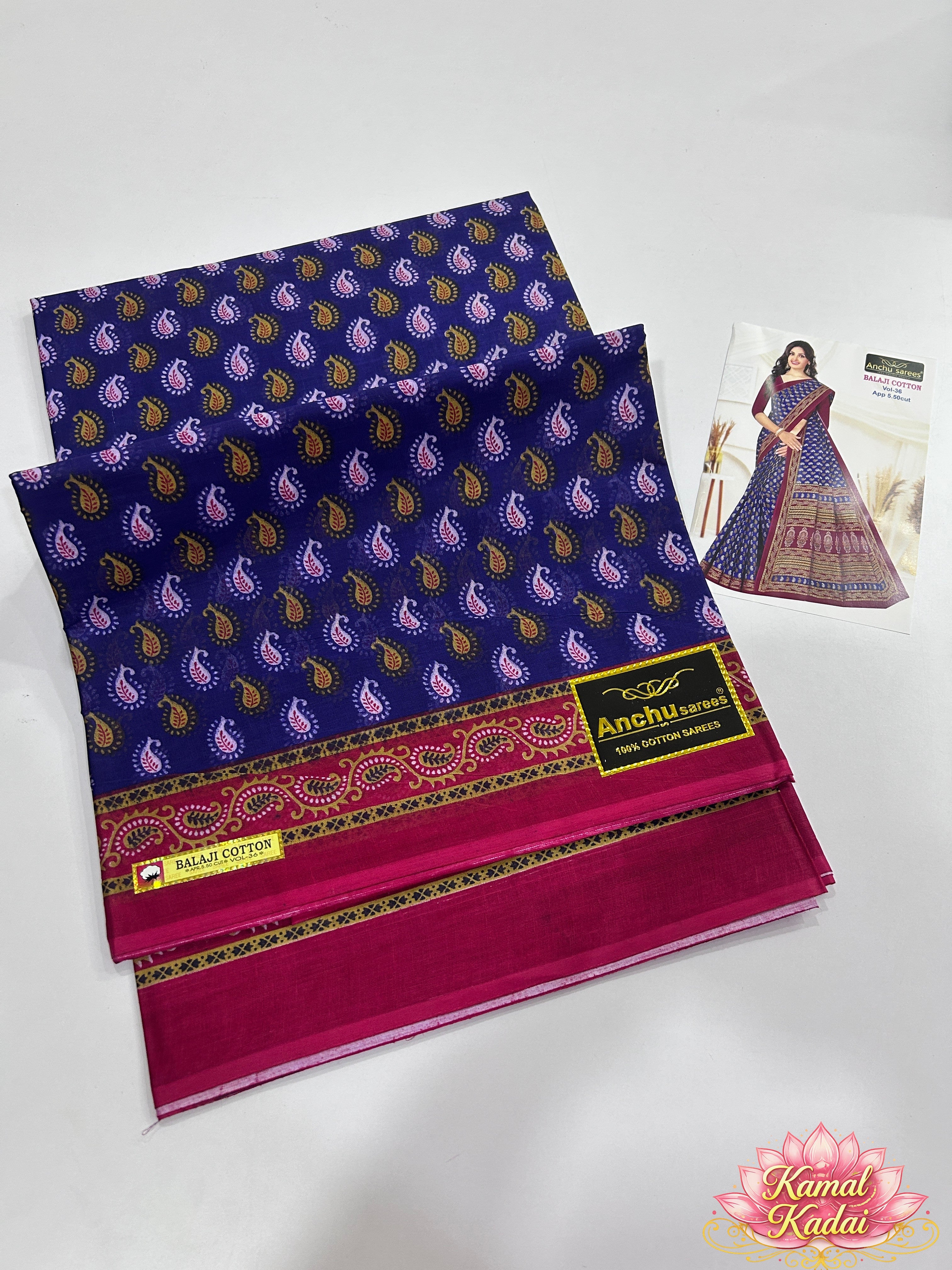 Mango Printed Cotton Saree