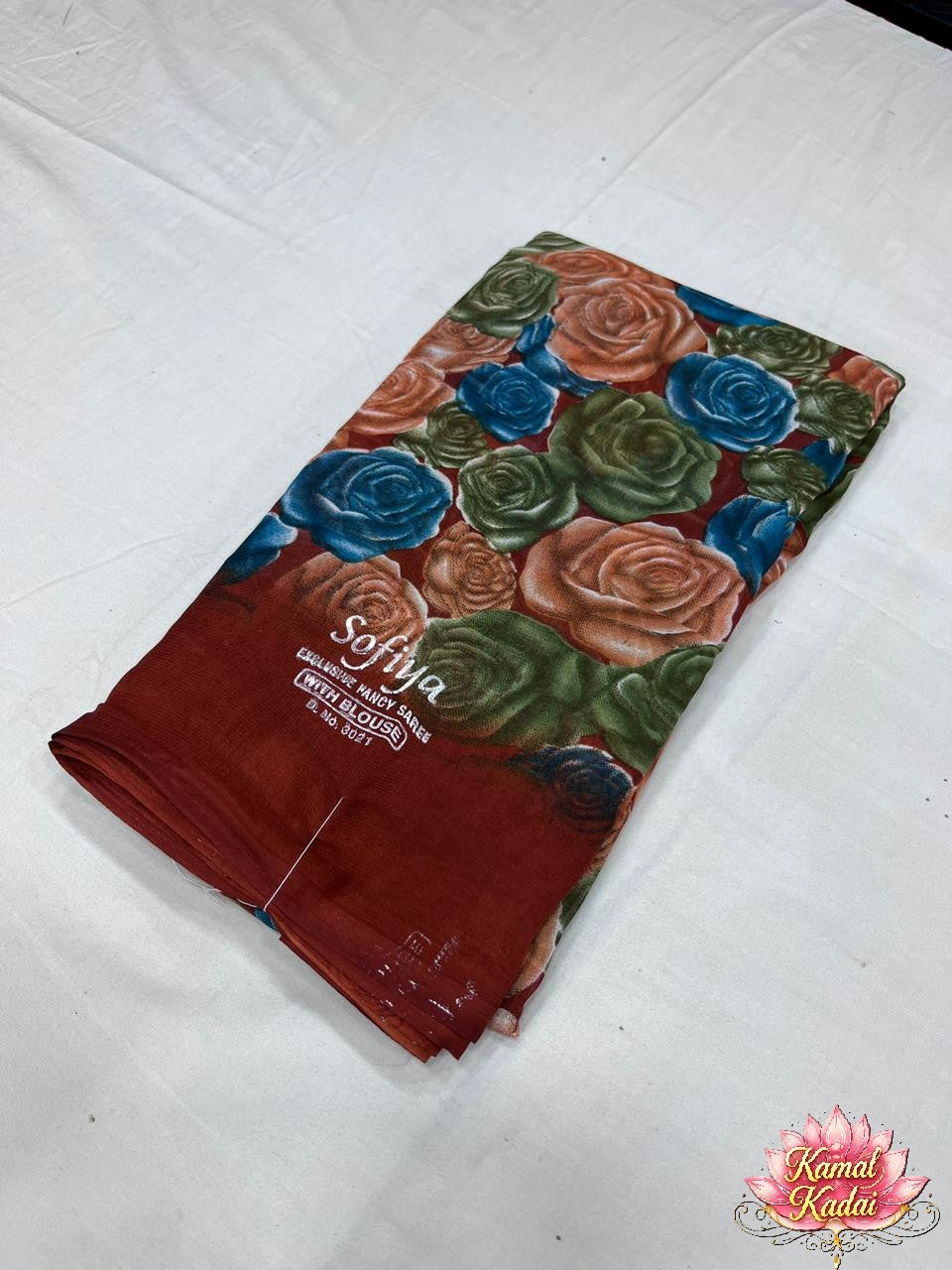 Poonam Rose & Leaf Garden Saree
