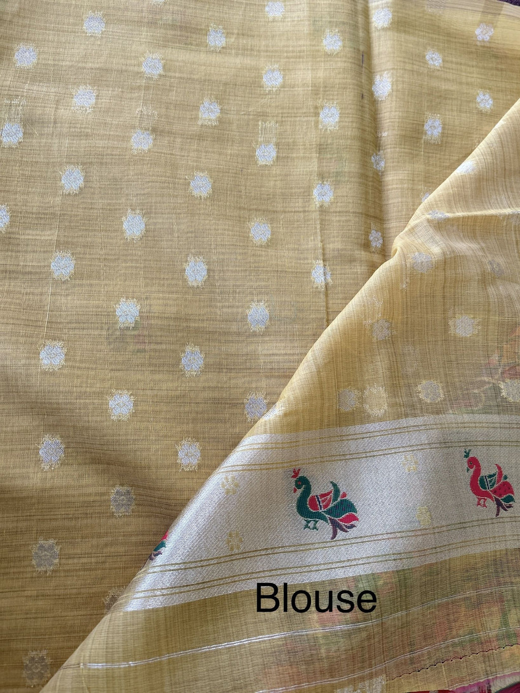 Nagpur cotton Saree with meenabutta