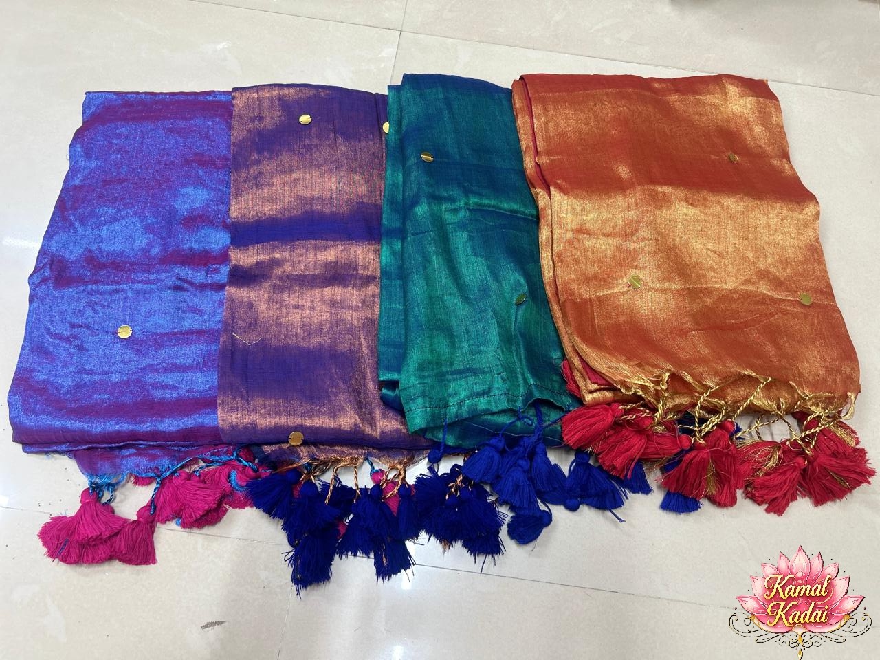 Insta-Trending Peacock Tissue saree