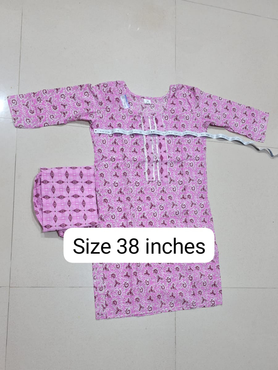 2 Pc Matching Kurti and Pants set