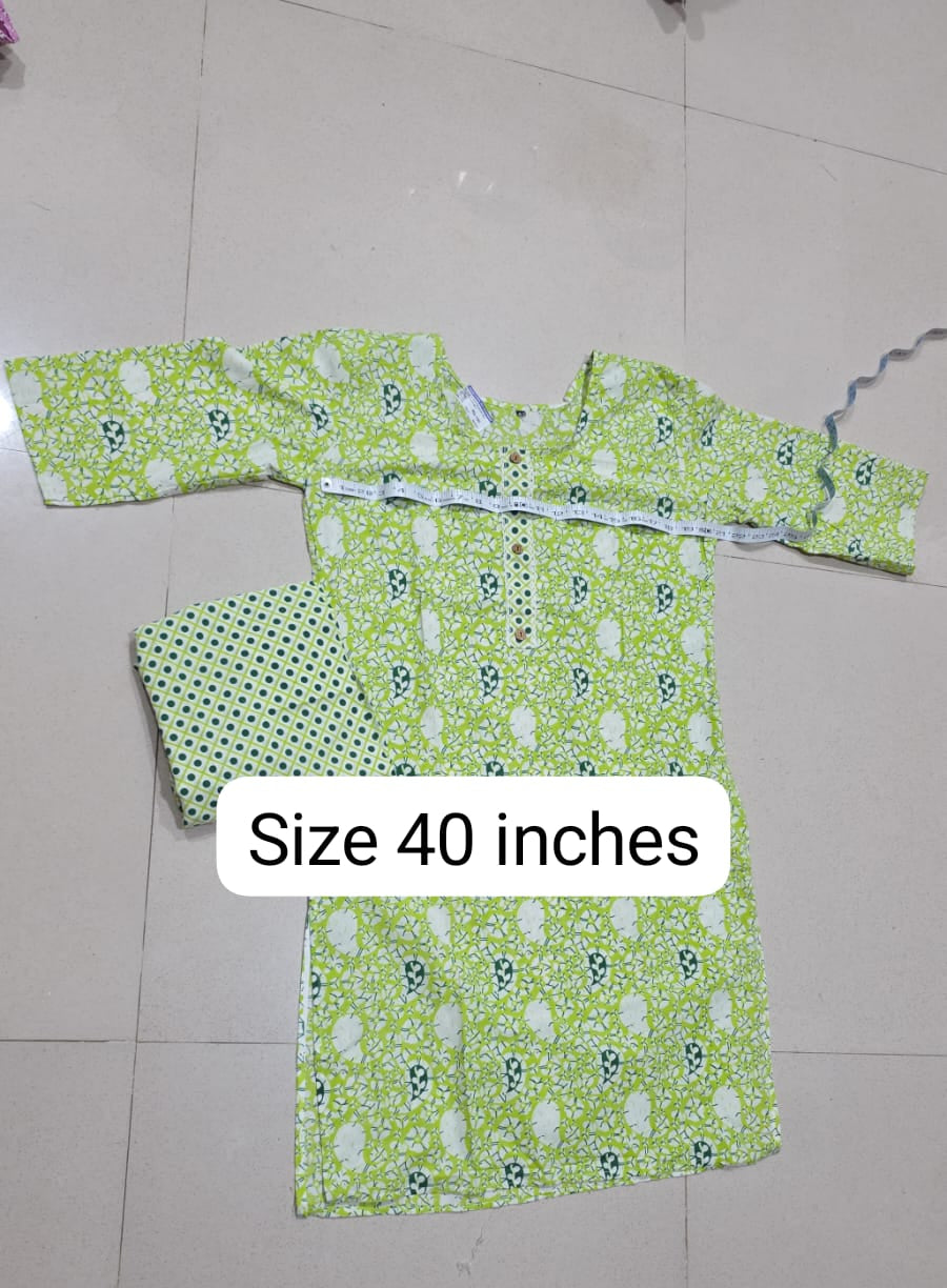 2 Pc Matching Kurti and Pants set