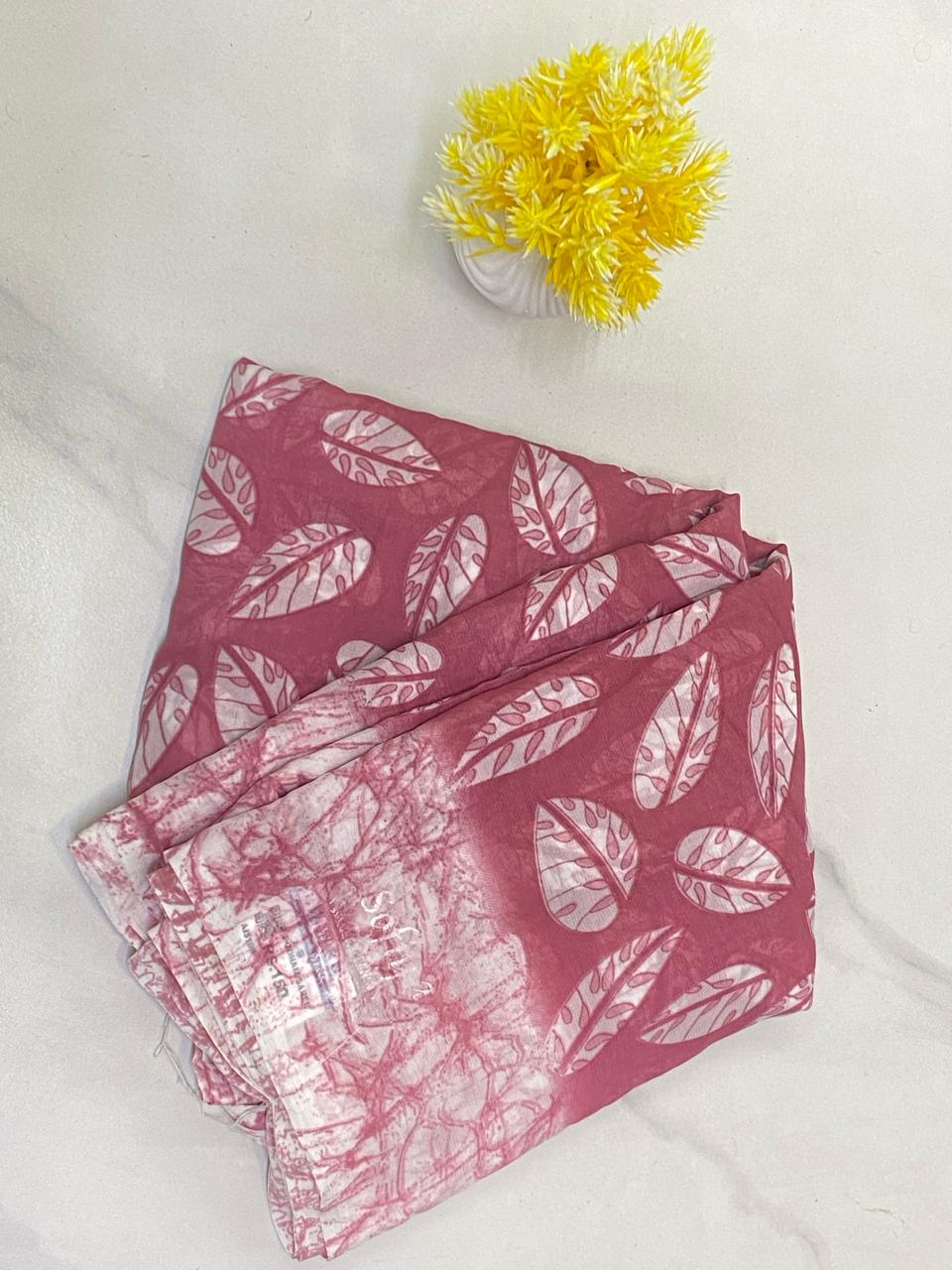 Poonam Rose & Leaf Garden Saree